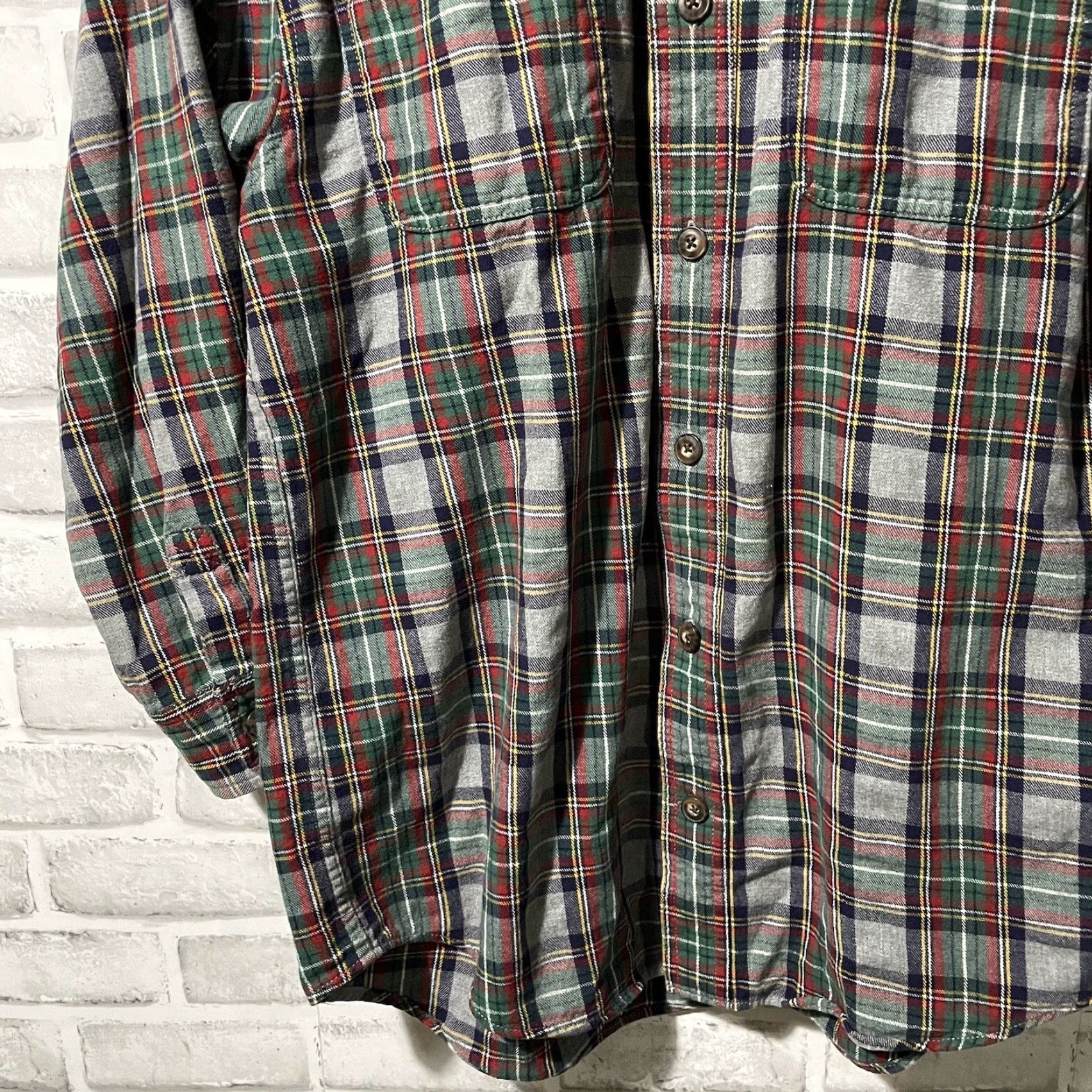 CO Duluth Trading Co Plaid Cotton Flannel 3/4 Sleeve Button-Down Shirt M Multicolor Mens Size US M / EU 48-50 / 2 - 3 Thumbnail