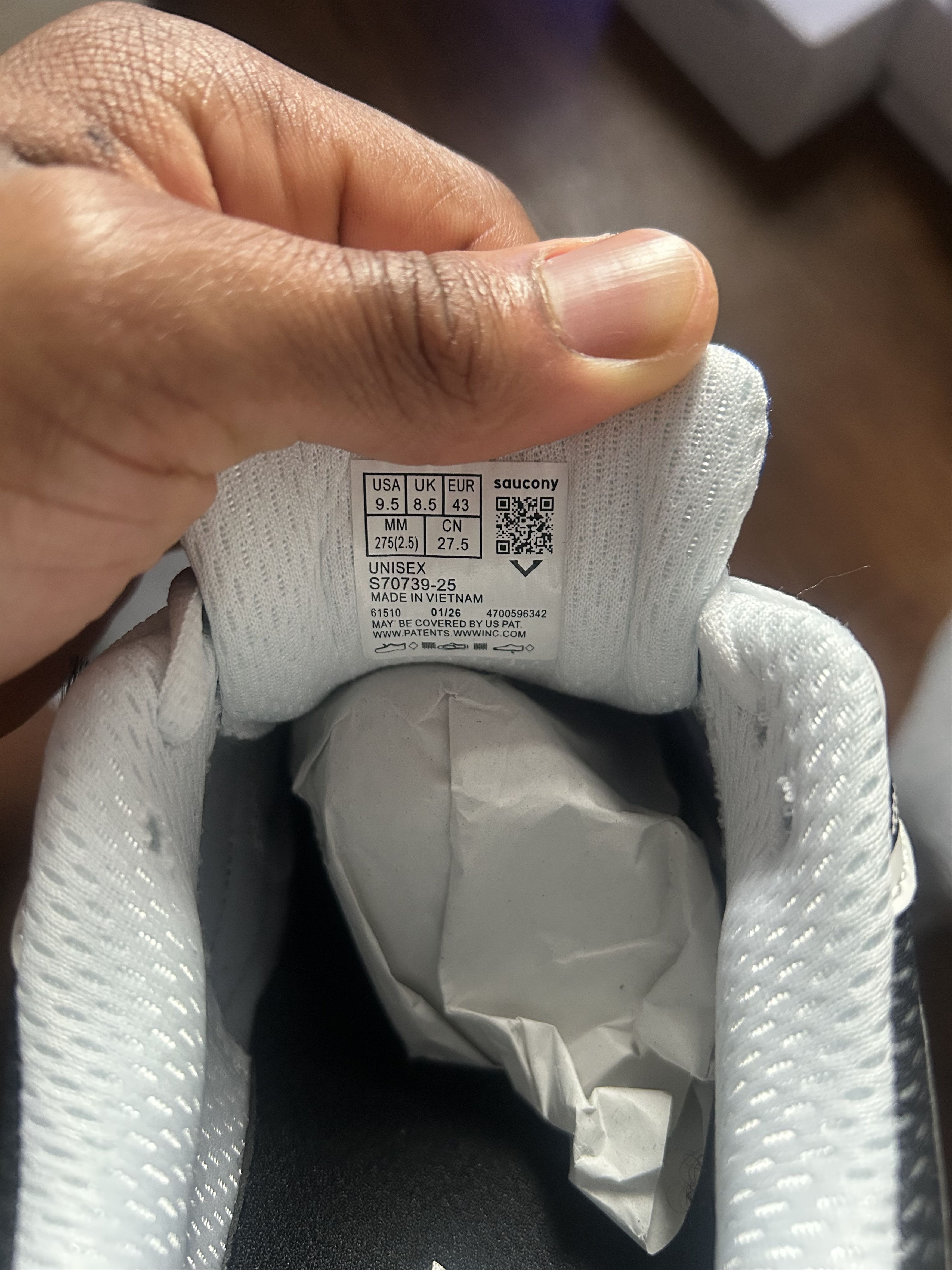 Saucony Saucony Omni Grid 9 - Gravel Caviar Size US 8.5 / EU 41-42 - 7 Thumbnail