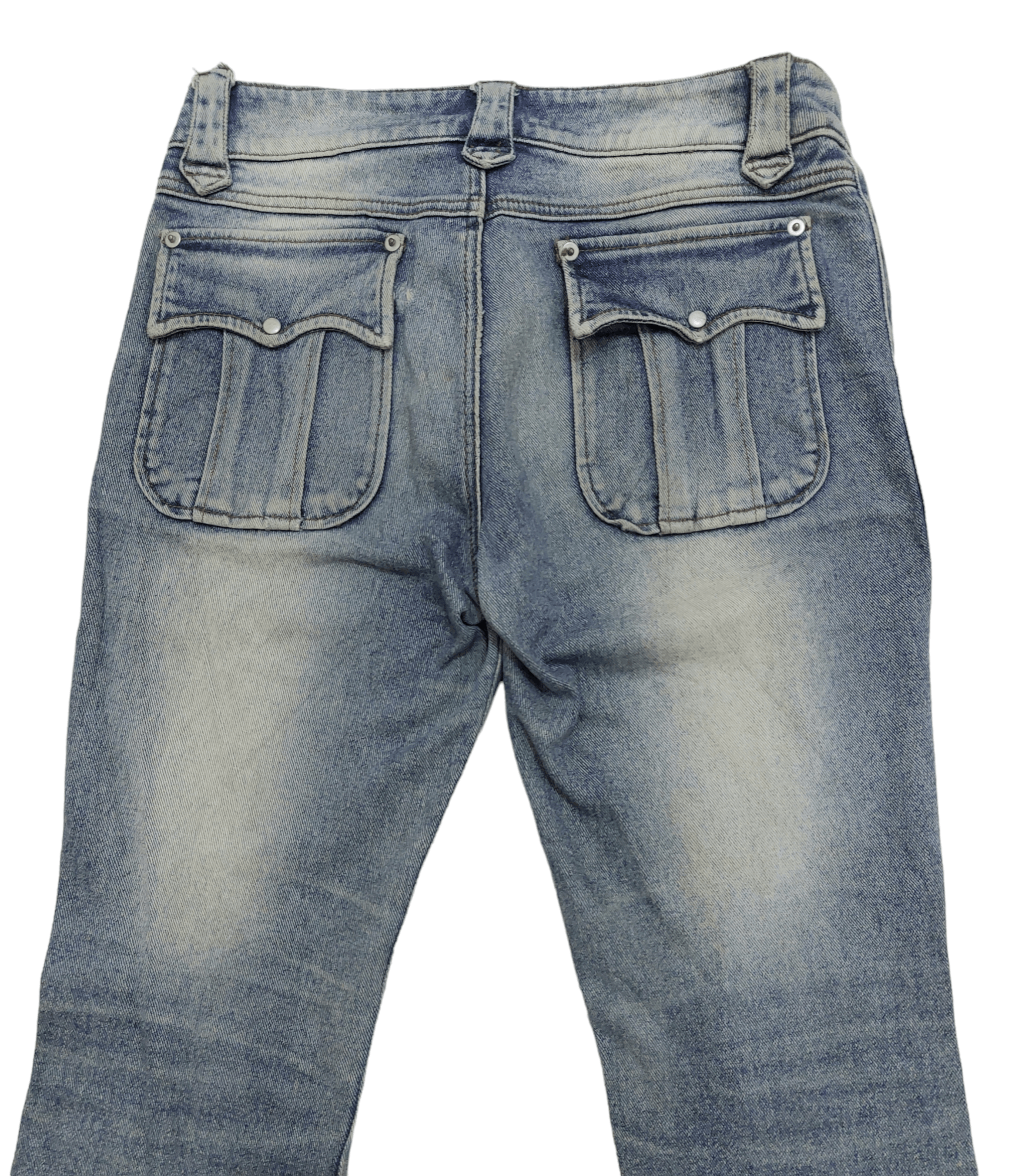 Designer × Japanese Brand Algonquins Wide Leg Zipper Low Rise Unisex PantsDenim Size US 30 / EU 46 - 13 Thumbnail