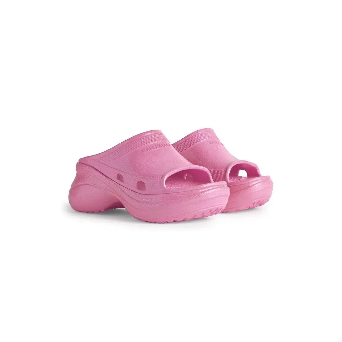 Balenciaga × Crocs o1tr1nto1125 Pool Crocs™ Slide Sandals in Pink Size US 6 / IT 36 - 2 Thumbnail