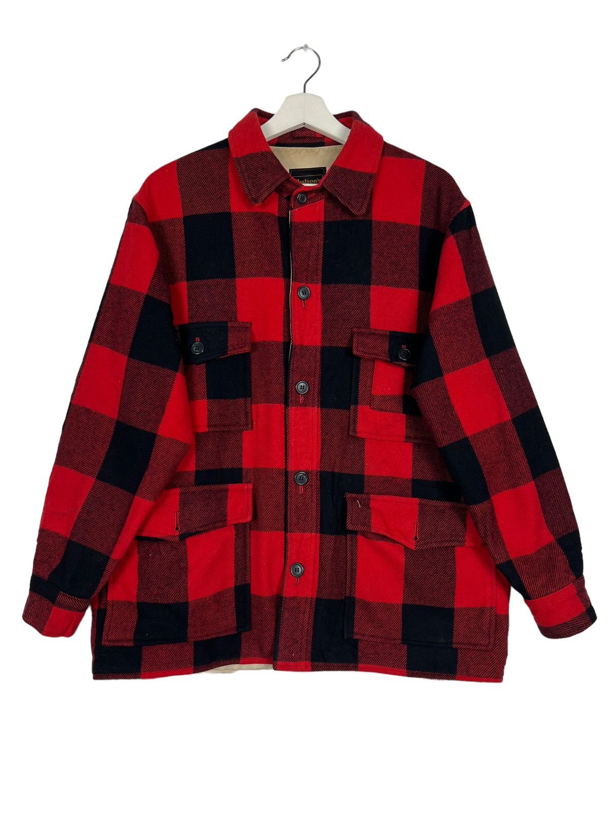 Toyo Enterprises 🔥 VINTAGE HUDSONS PLAID HUNTING WOOL MACKINAW Size US L / EU 52-54 / 3 - 3 Thumbnail