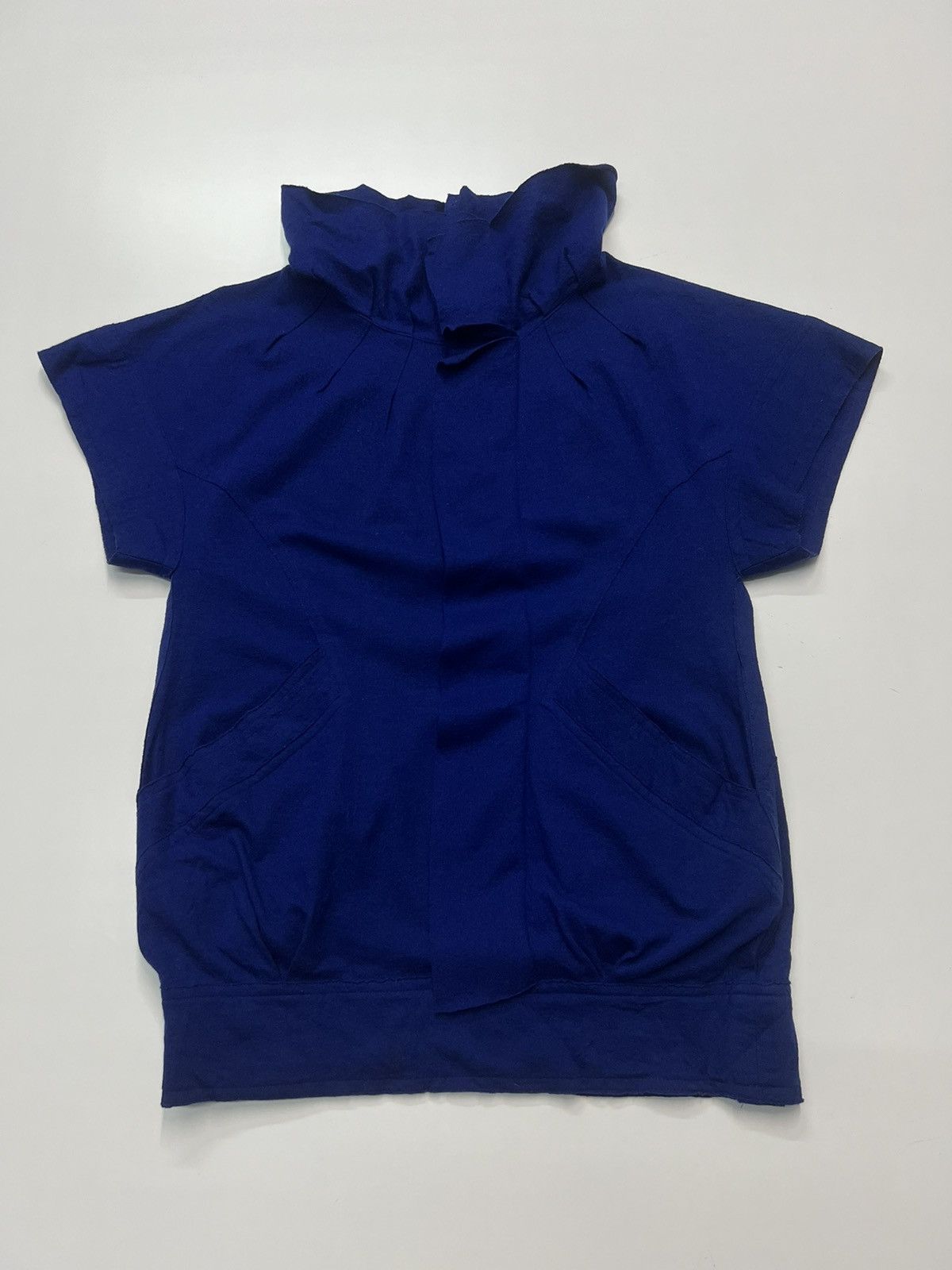 image of Atsuro Tayama Laine Wool Womens Jacket in Blue (Size Small)