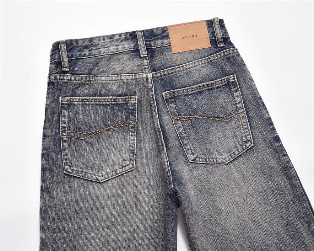 Japanese Brand × Jean Men's American Street Washed Vintage Straight Jeans Size US 32 / EU 48 - 5 Thumbnail