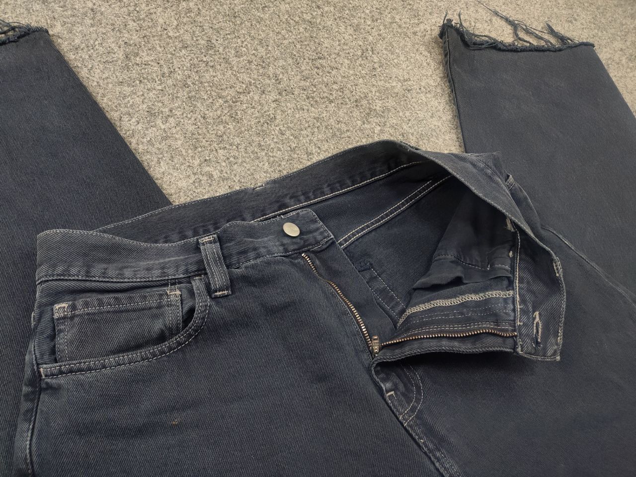 Carhartt Vintage Carhartt Wip Denim Jeans boiled effect loose ripped Size US 32 / EU 48 - 10 Thumbnail