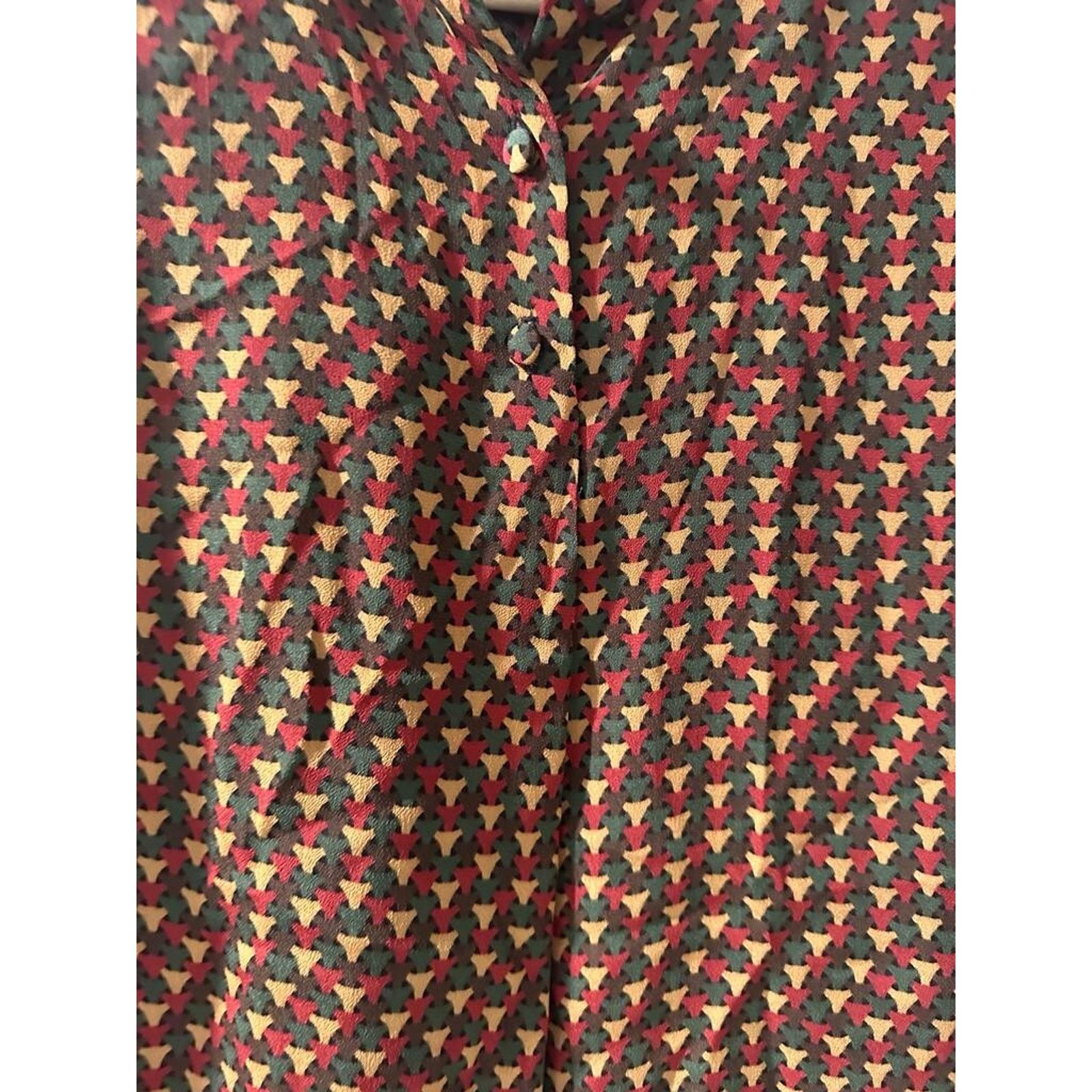 Gianni Valentino Gianni Geometrical Women's 100% RAYON Size 2 Vintage A003306 Size XS / US 0-2 / IT 36-38 - 2 Thumbnail