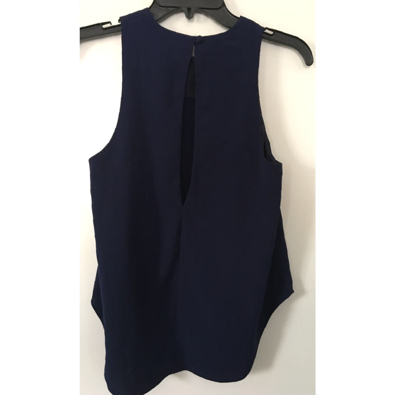 Vintage The Fifth Label Tank Womens XS Navy Blue Keyhole Back High Low Sleeveless Round Neck Button Back Size XS / US 0-2 / IT 36-38 - 3 Thumbnail