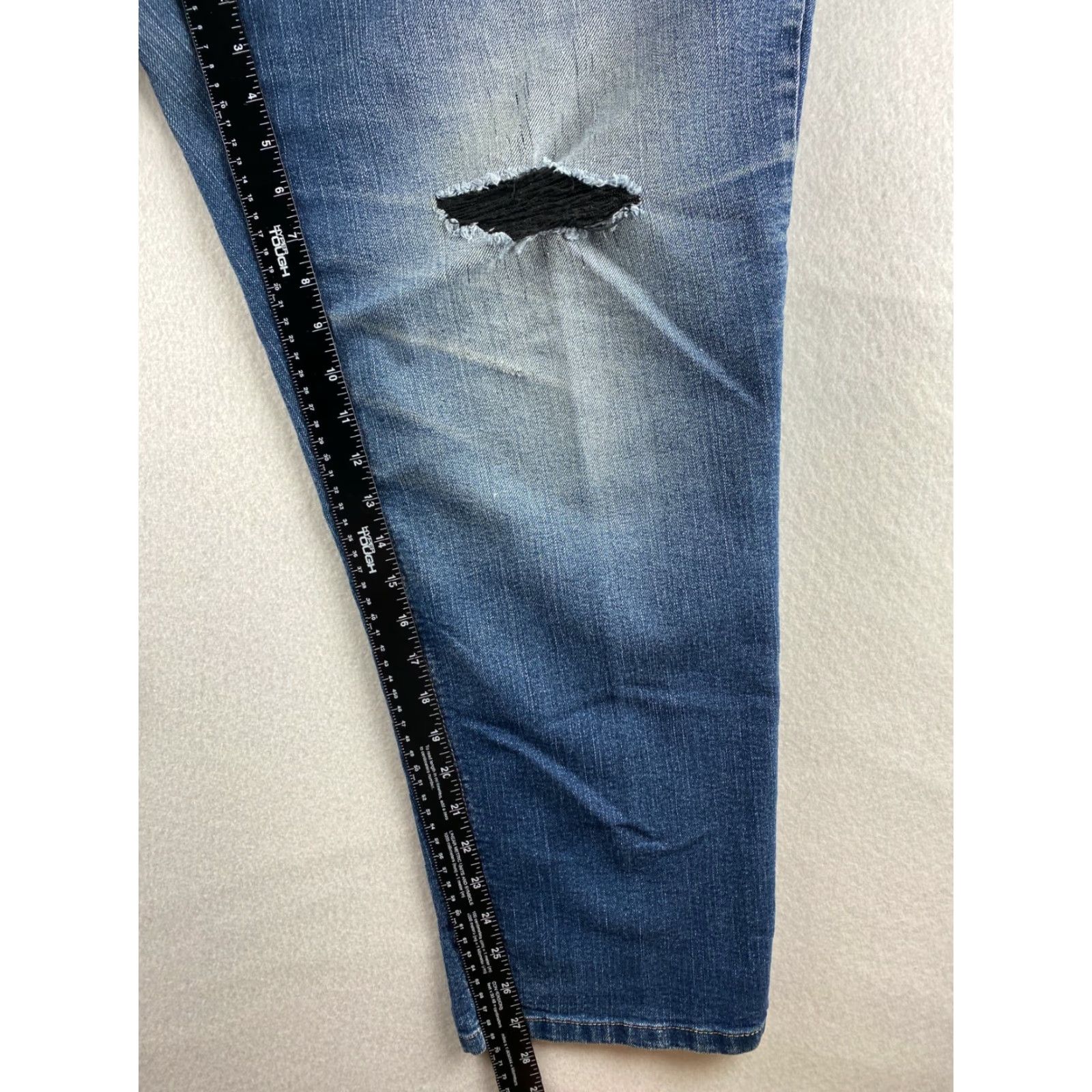 Vintage JMS Just My Size Jeans Womens 22W Blue Capri Denim Short Stretch Classic Fit Shirt? Size 40" / US 18 - 5 Thumbnail
