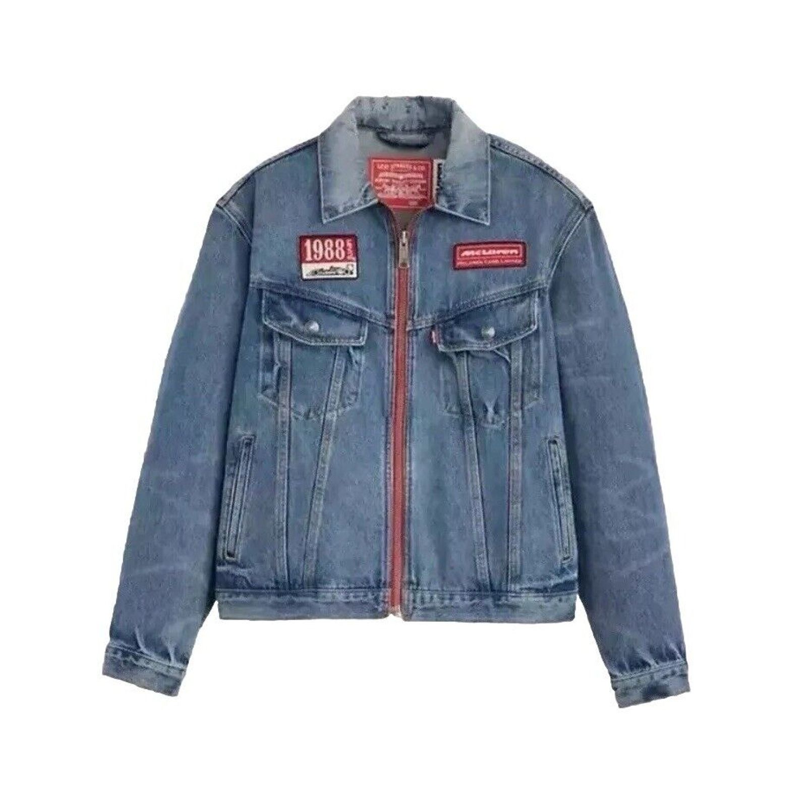 Levi's x Mclaren Denim Jacket Racing Trucker Zip Up Small