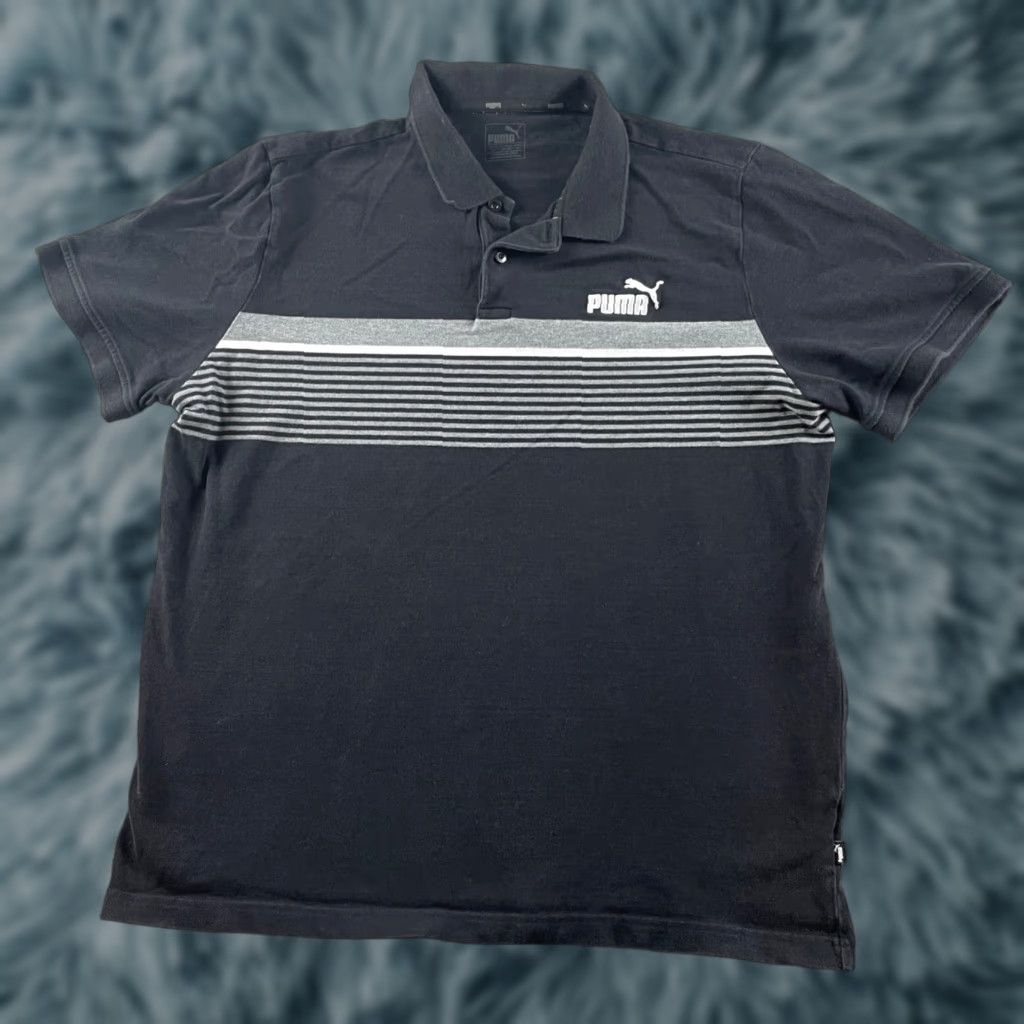 Puma Puma Polo Shirt Adult XL Black Polo Shirt Casual Rugby Mens Size US XL / EU 56 / 4 - 1 Thumbnail