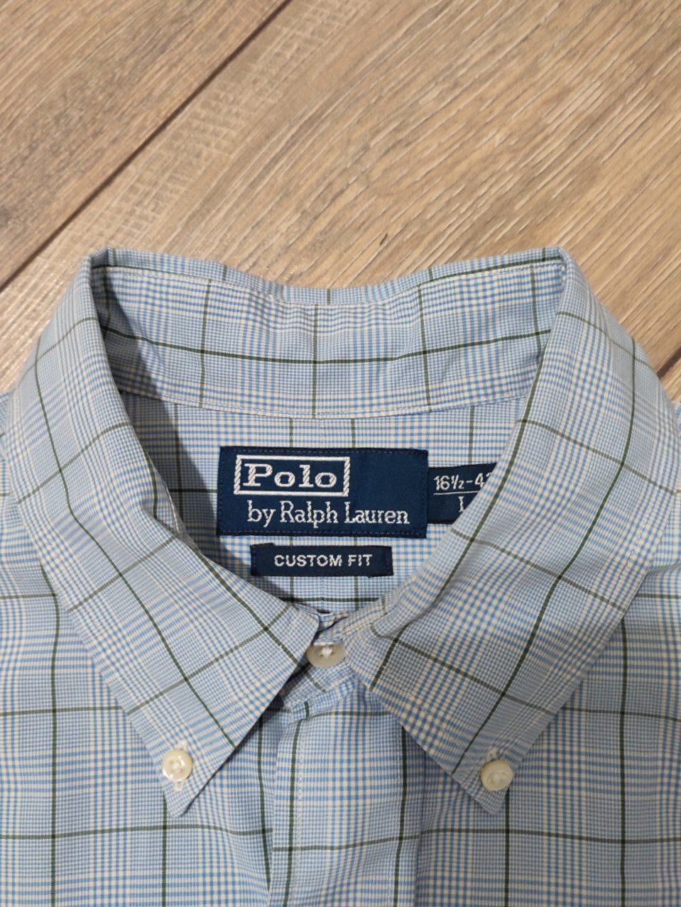 Polo Ralph Lauren × Ralph Lauren × Vintage Vintage Polo Ralph Lauren Custom Fit striped plaid Shirt Size US L / EU 52-54 / 3 - 5 Thumbnail