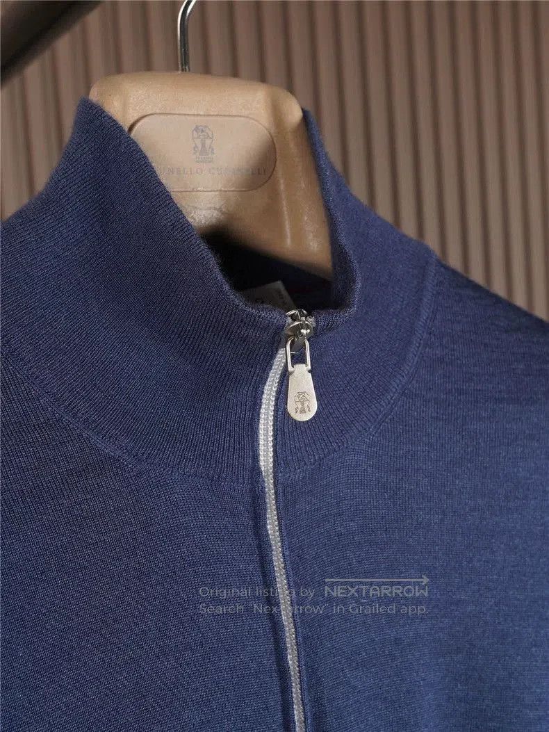 Brunello Cucinelli Brunello Cucinelli Cashmere Silk Knit Jacket. Size US XXL / EU 58 / 5 - 4 Thumbnail