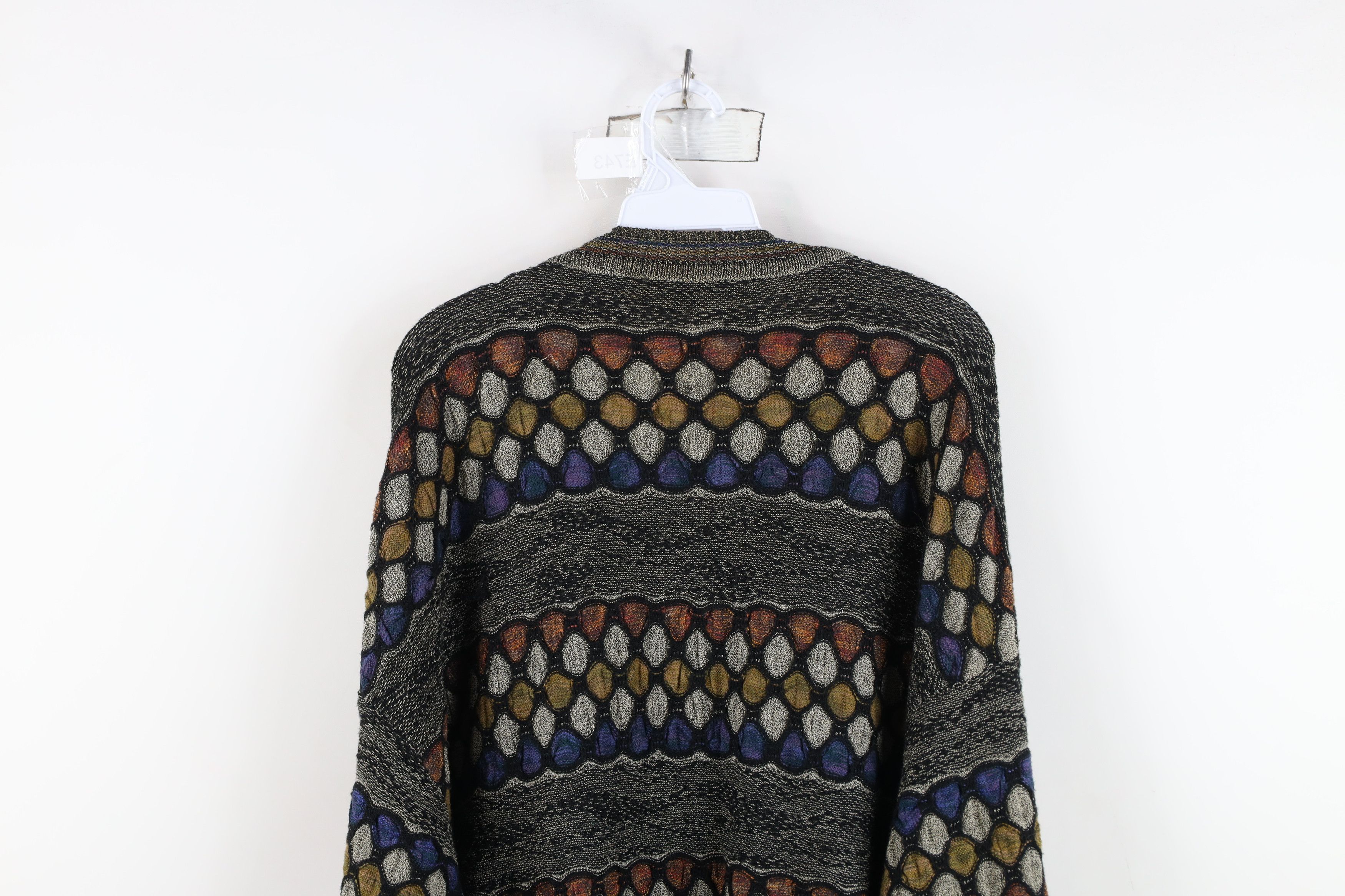 Vintage Vintage 90s Coogi Style Rainbow Wool Blend Knit Sweater Size US M / EU 48-50 / 2 - 11 Thumbnail