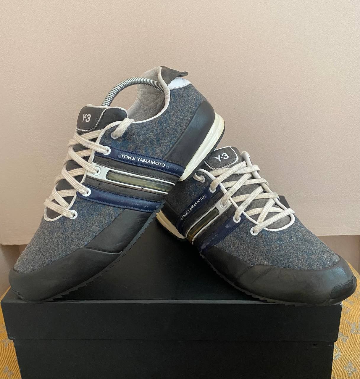 Adidas × Y's Yohji Yamamoto Y-3 Vintage Adidas Y3 Blue Sneakers Size US 7.5 / EU 40-41 - 1 Thumbnail