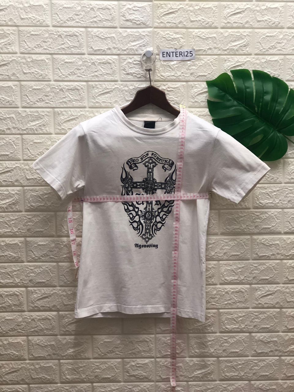 Vintage vintage uk Inspired Chrome Hearts Tee cross skull Size US M / EU 48-50 / 2 - 8 Thumbnail