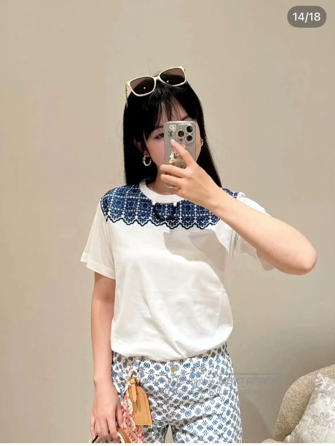 Louis Vuitton LV 2024 Embroidered Chain Short Sleeve. Size XXS / US 00 / IT 34 - 8 Thumbnail