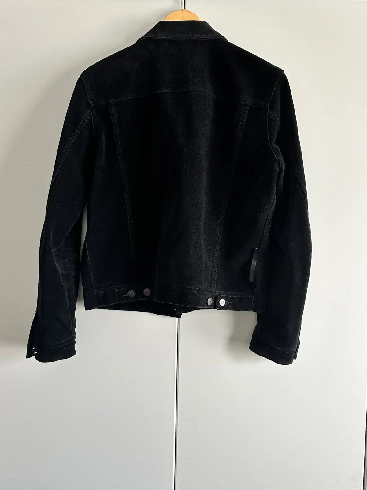 Stella McCartney Black Velvet Trucker Jacket Size US S / EU 44-46 / 1 - 5 Thumbnail