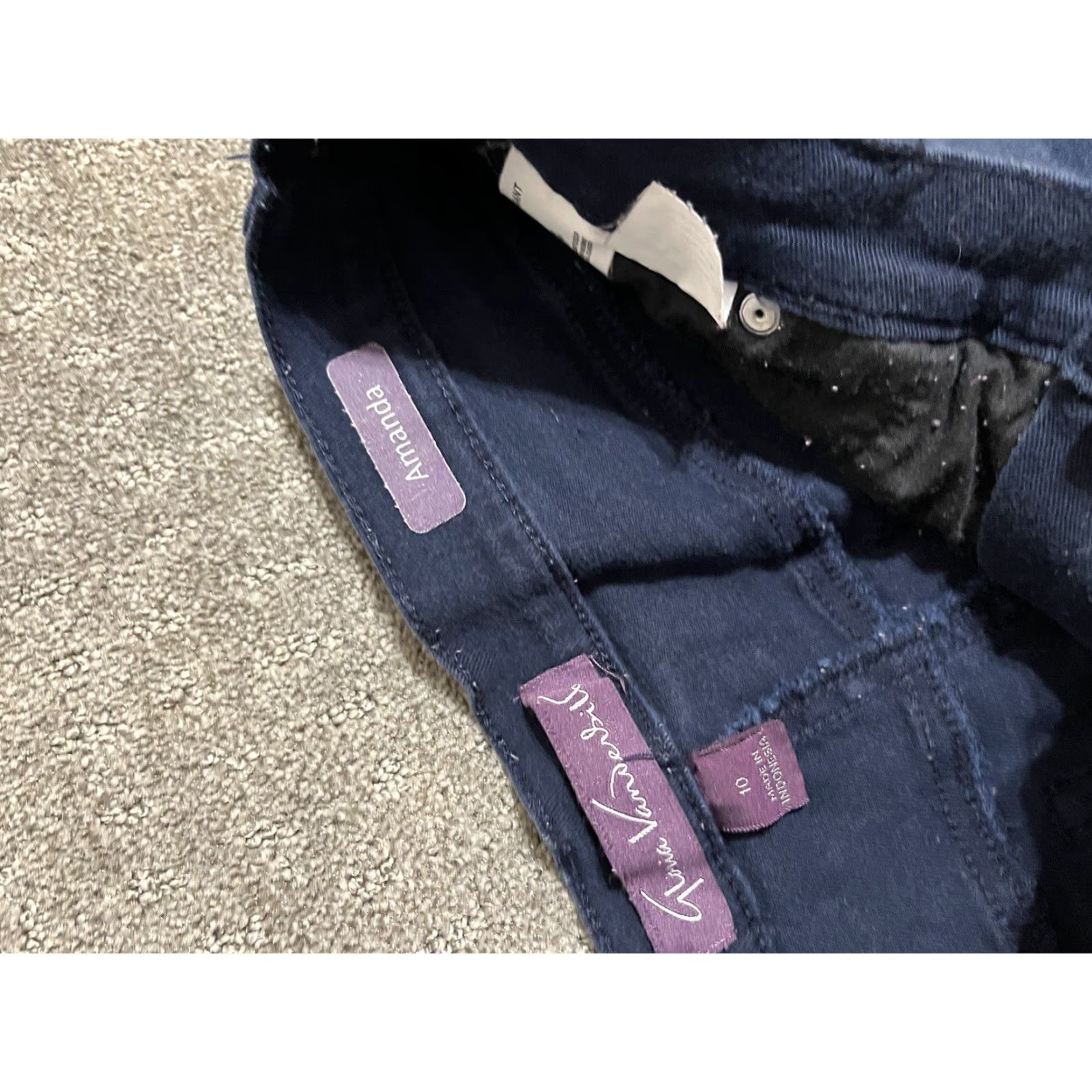 Gloria Vanderbilt Gloria Vanderbilt Jeans Women Regular 10 Navy Blue Straight Gloria Vanderbilt Amanda Jeans Size 32" / US 10 / IT 46 - 5 Thumbnail
