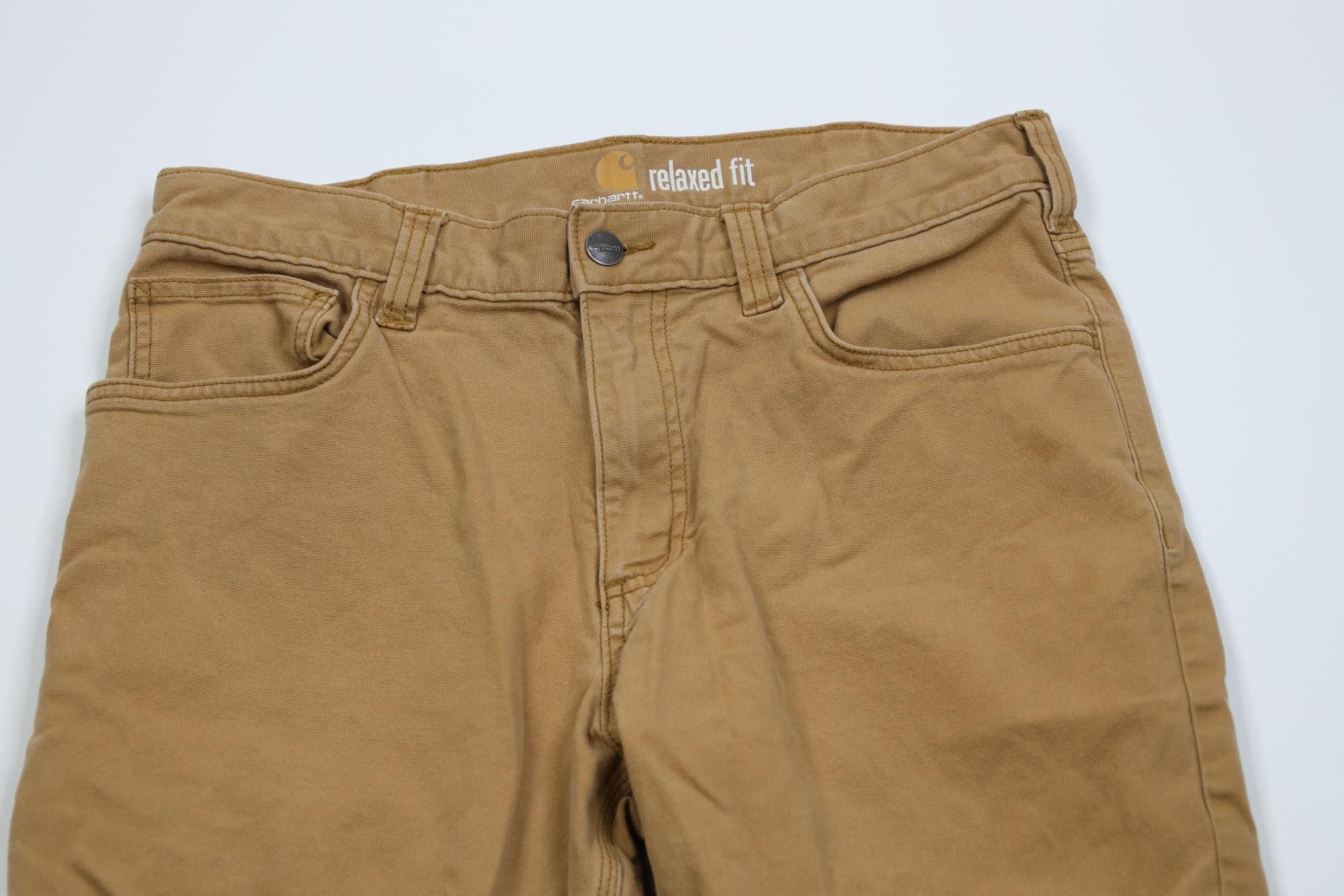 Carhartt Vintage Y2K Carhartt Relaxed Fit Stretch Canvas Pants Brown Size US 32 / EU 48 - 2 Thumbnail