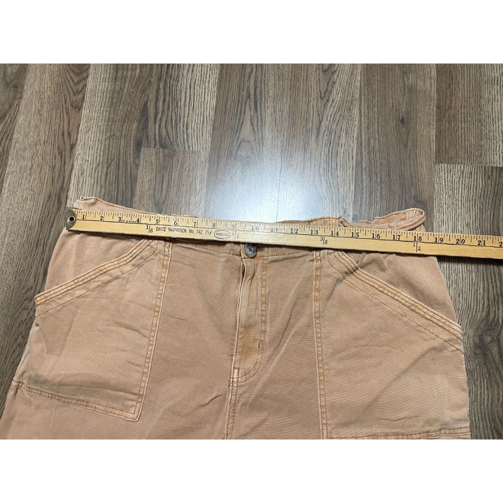 Vintage Maurices Pants, Women's XL, Brown, Straight Leg, Side Pockets, 40" Length, Regular, Cargo, 30" Inseam, Machine Washable, Pants, Women, Maurices Size 40" / US 18 - 6 Thumbnail