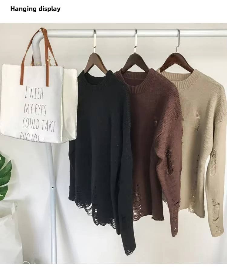 Japanese Brand × Vintage sweater with holes Size US XL / EU 56 / 4 - 2 Thumbnail