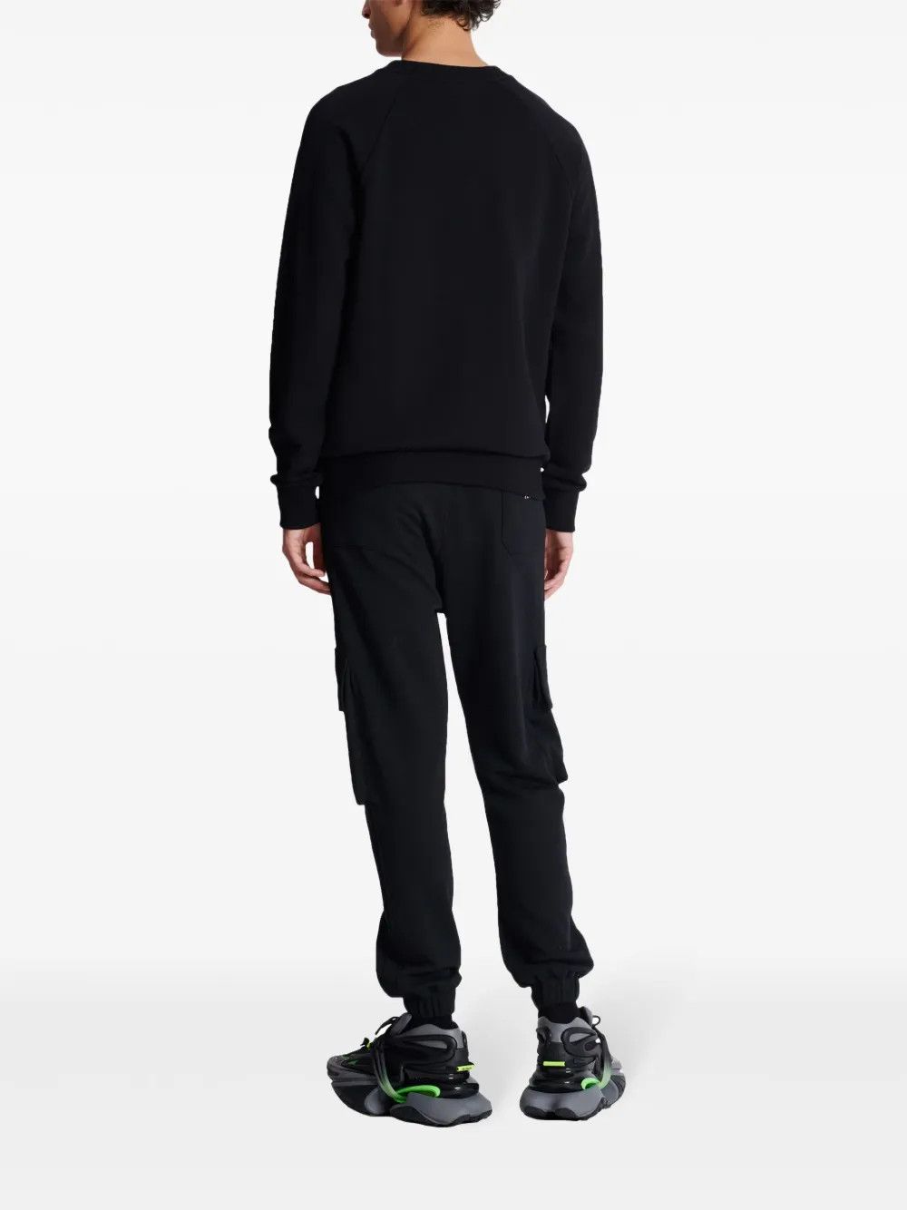 Balmain o1y0426 Logo Crewneck Sweatshirt in Black Size US XXL / EU 58 / 5 - 4 Thumbnail