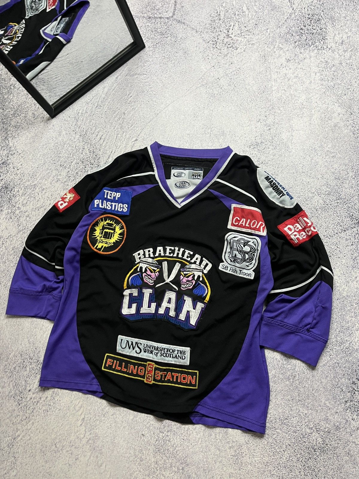 NHL Braehead Glasgow Clan EIHL Ice Hockey Jersey Haywood #11 Size US M / EU 48-50 / 2 - 2 Thumbnail