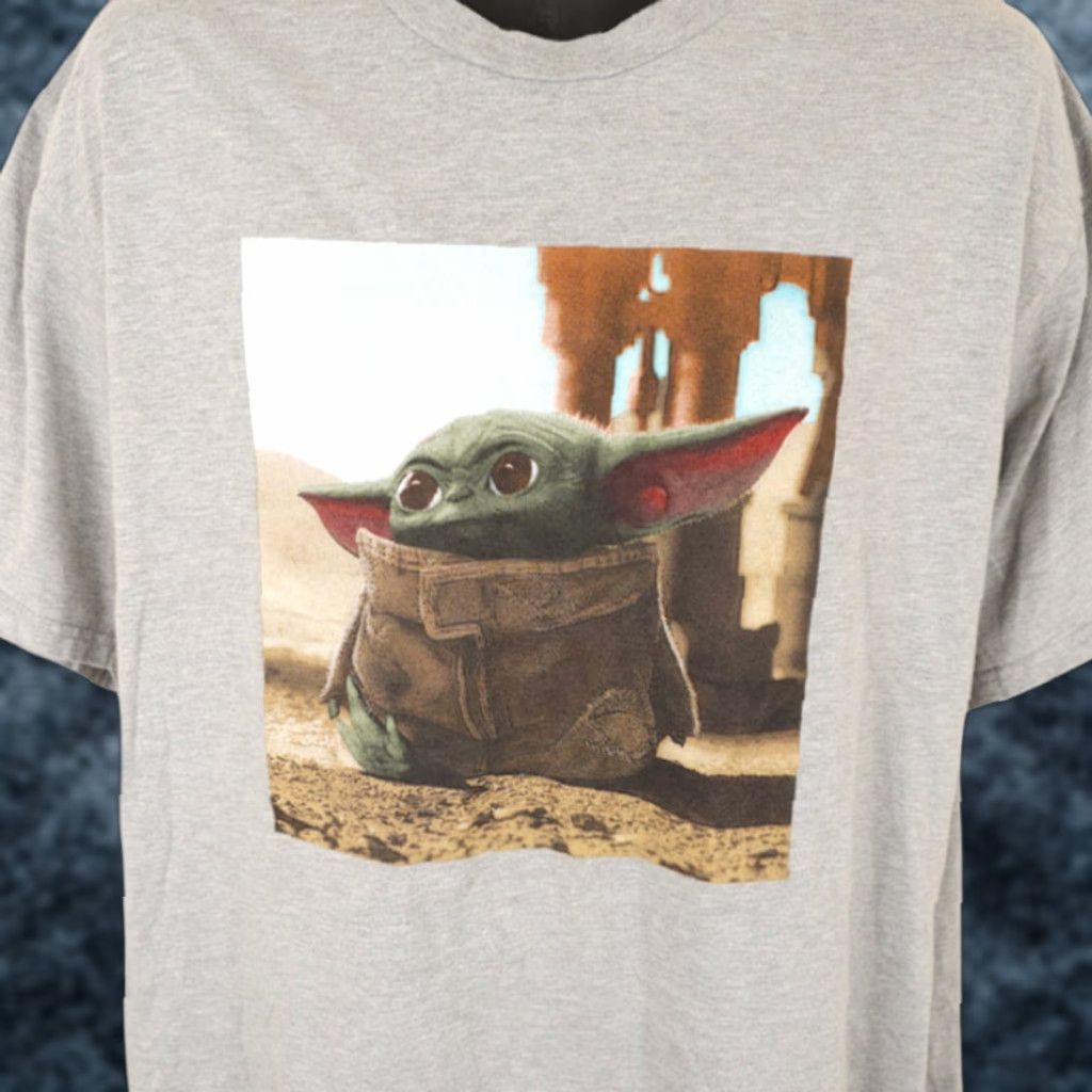 Star Wars VINTAGE: No Star Wars The Mandalorian T Shirt Mens XL Gray Grogu TV Series Shirt Mens XL Gray Star Wars Size US XL / EU 56 / 4 - 1 Thumbnail