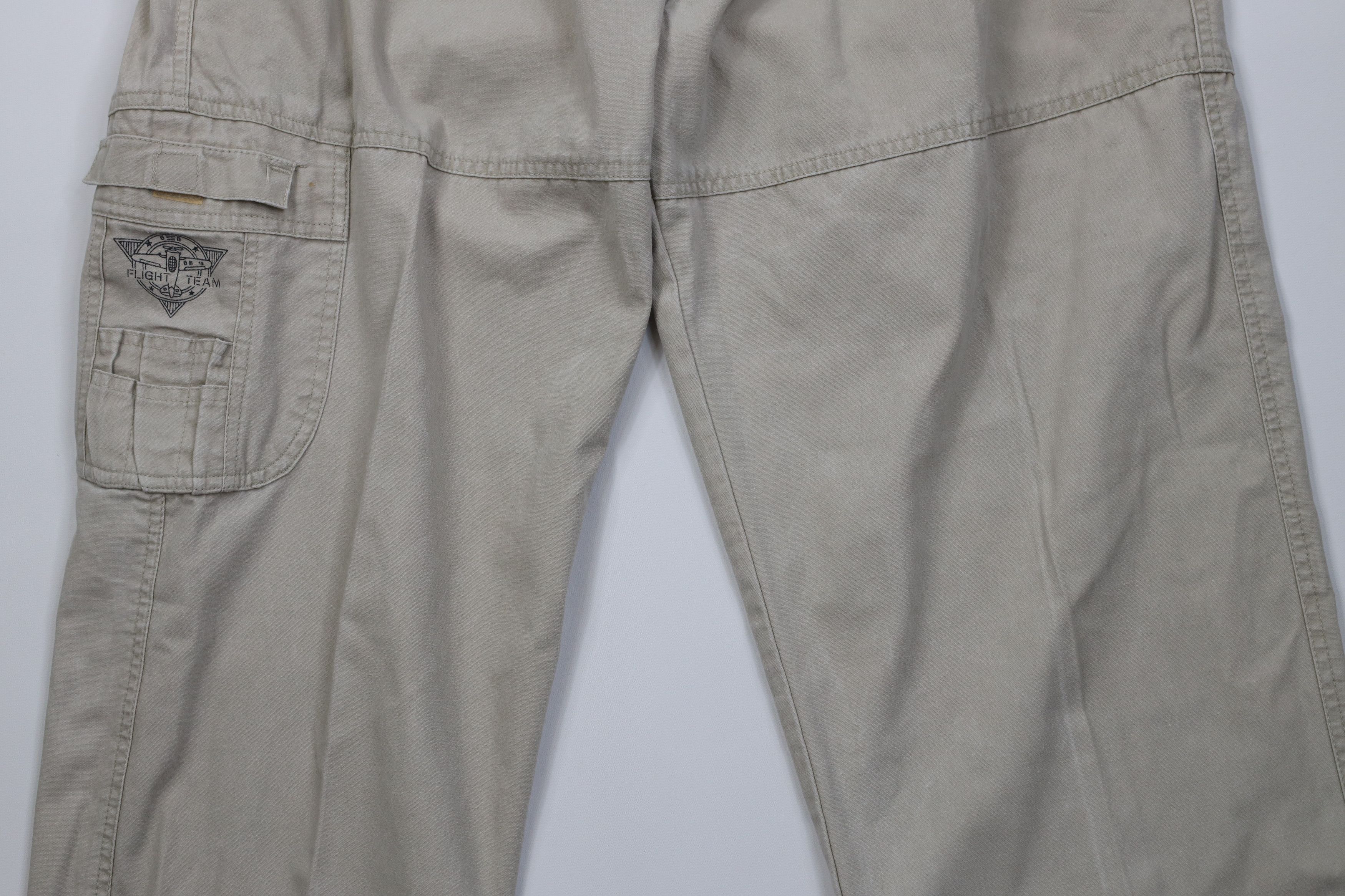 Vintage Vintge 90s Streetwear Stonewash Baggy Canvas Cargo Pants Size US 38 / EU 54 - 3 Thumbnail