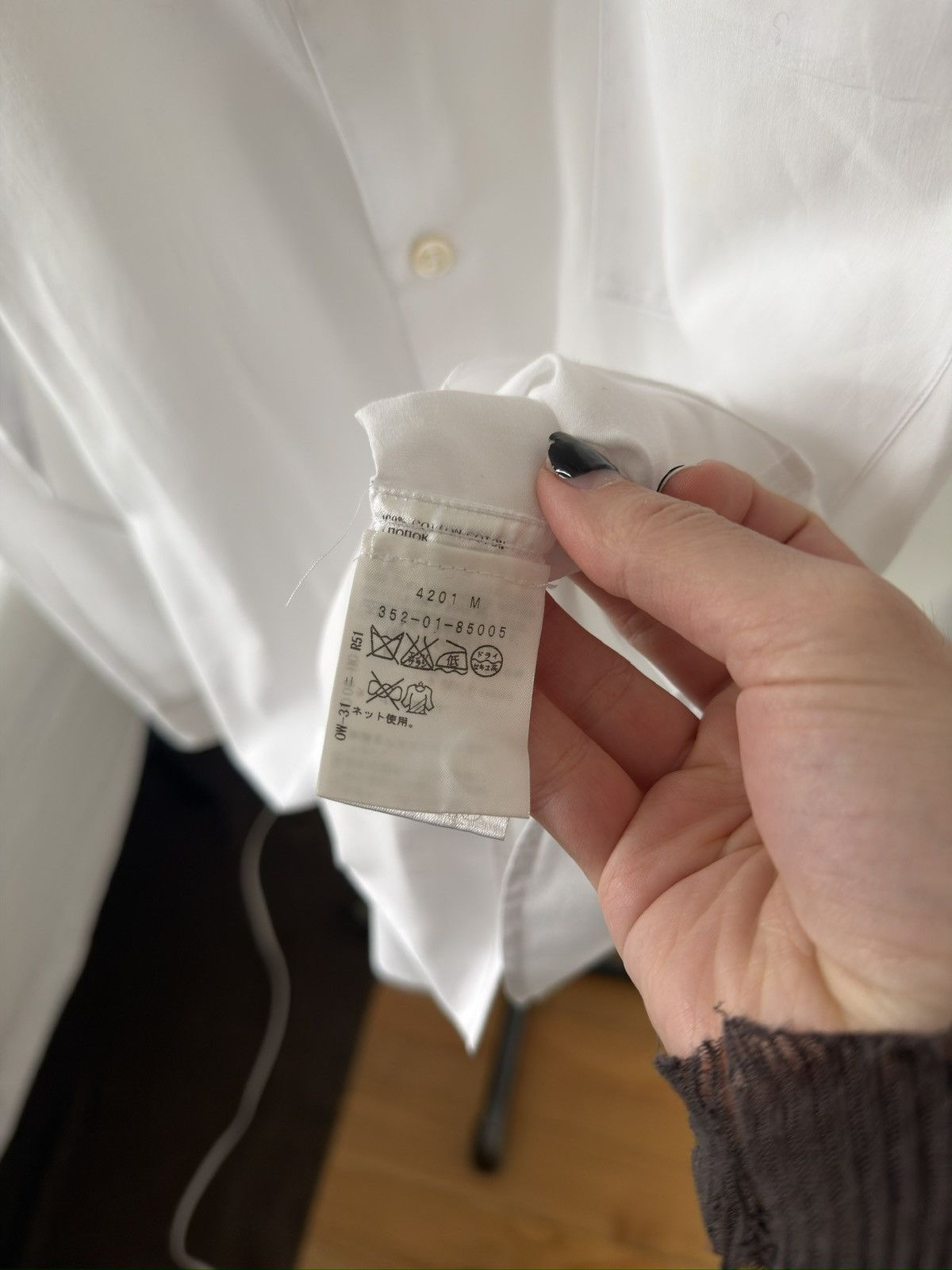 Ann Demeulemeester White Button-Up Shirt Size US XS / EU 42 / 0 - 6 Thumbnail