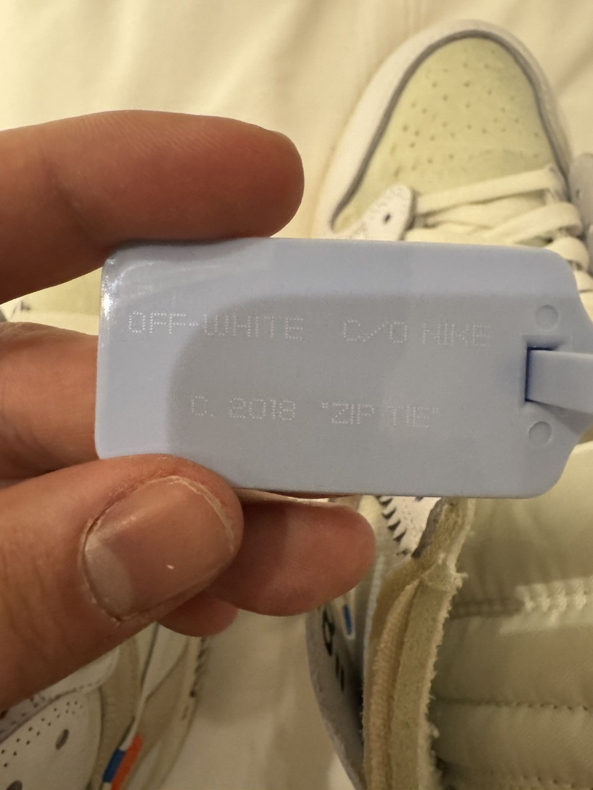 Nike × Off-White Off-White x Air Jordan 1 ‘OG White’ Euro Size US 9.5 / EU 42-43 - 8 Thumbnail