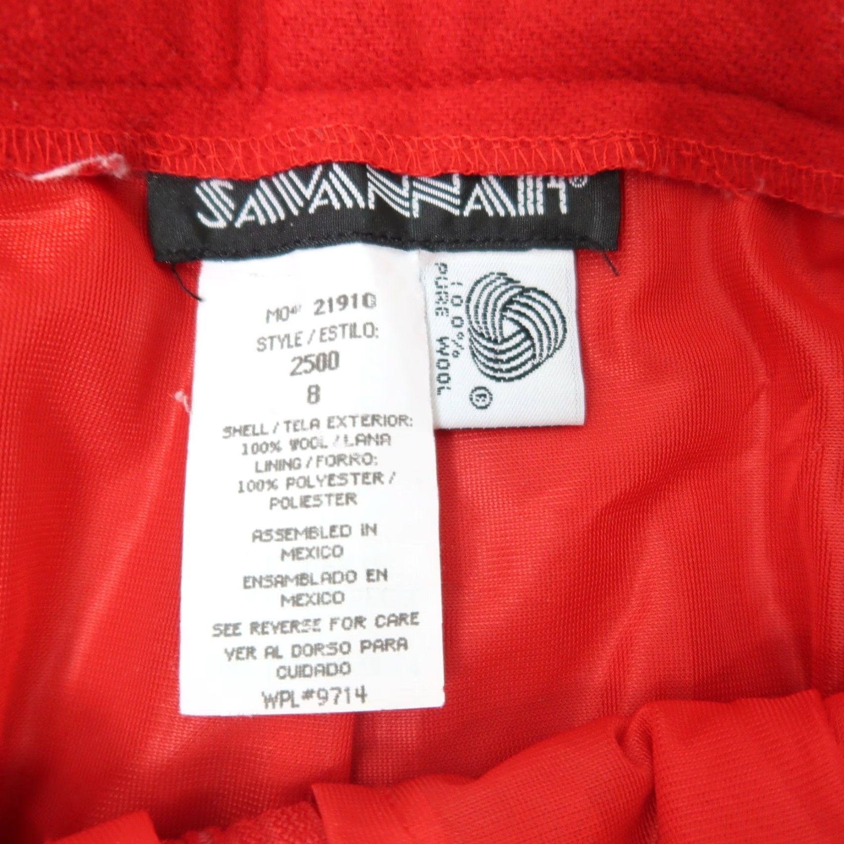 Vintage VINTAGE Savannah Red Wool High Rise Mid Length Trouser Shorts 8 Women 8 Inseam 8 Fall Winter 80s 90s Workwear Casual Party/Cocktail Size 30" / US 8 / IT 44 - 5 Thumbnail