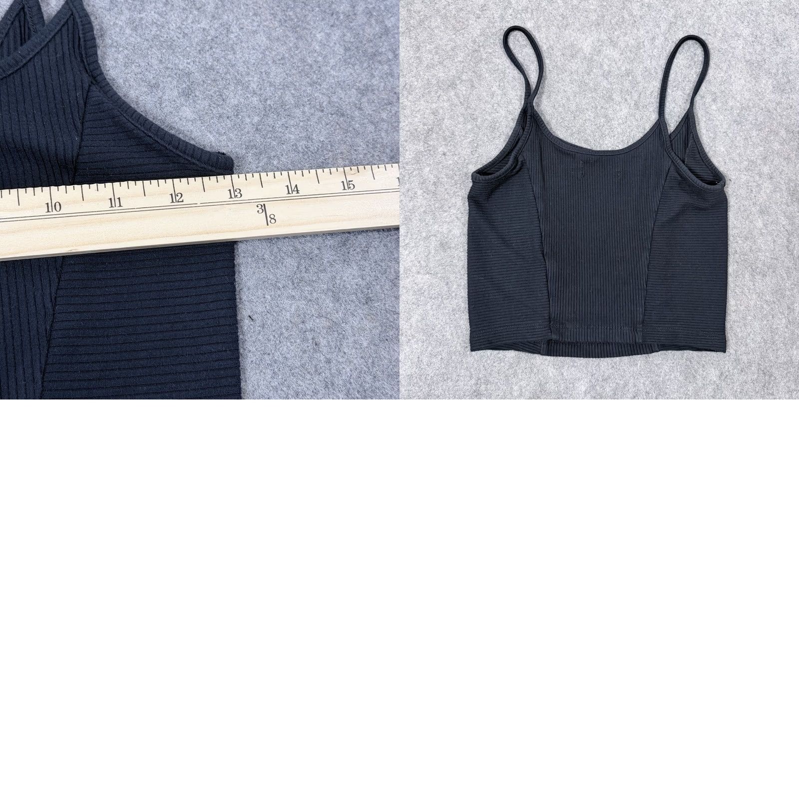 Victoria's Secret Victoria's Secret Tank Top M Black Casual Cropped Ribbed Womens Size M / US 6-8 / IT 42-44 - 8 Thumbnail