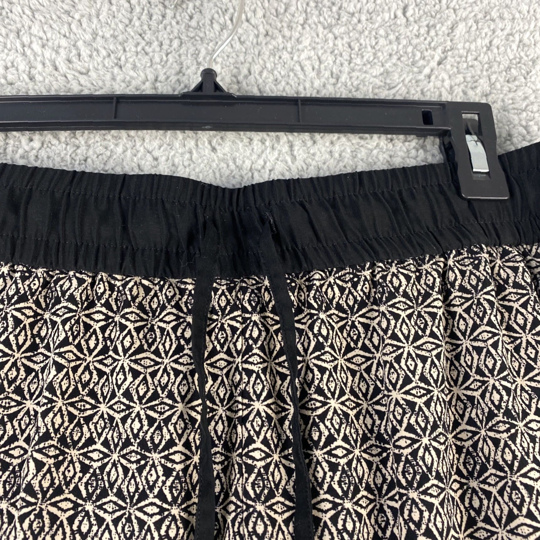 Banana Republic BANANA REPUBLIC Women's Drawstring Pant M Regular Black Beige Light Casual Pants Size 32" / US 10 / IT 46 - 3 Thumbnail