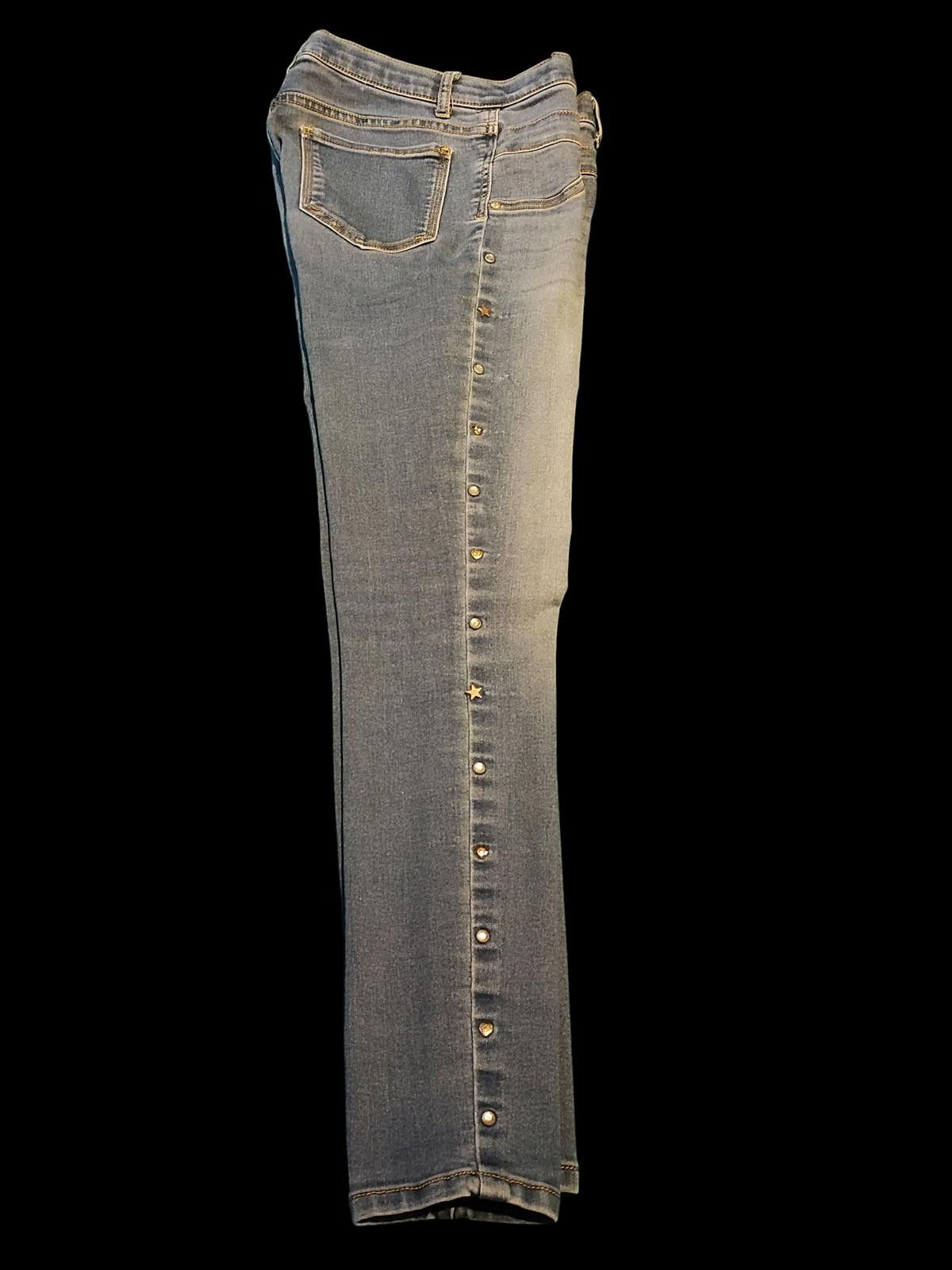 Jordache Girls Jordache Skinny Jeans with Decorative Studs Size 14 Size 24" / US 00 / IT 34 - 4 Thumbnail