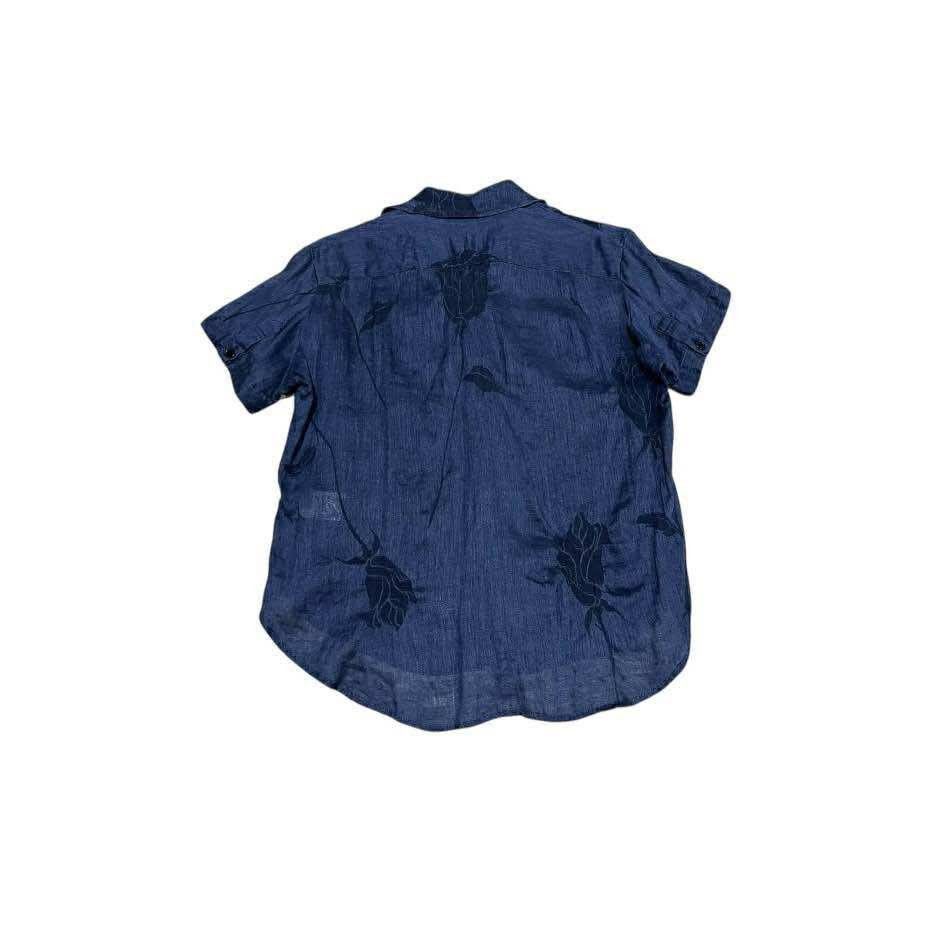 Y's 🔥Vintage Y’s Linen Shirt Floral Embossed Size US S / EU 44-46 / 1 - 8 Thumbnail