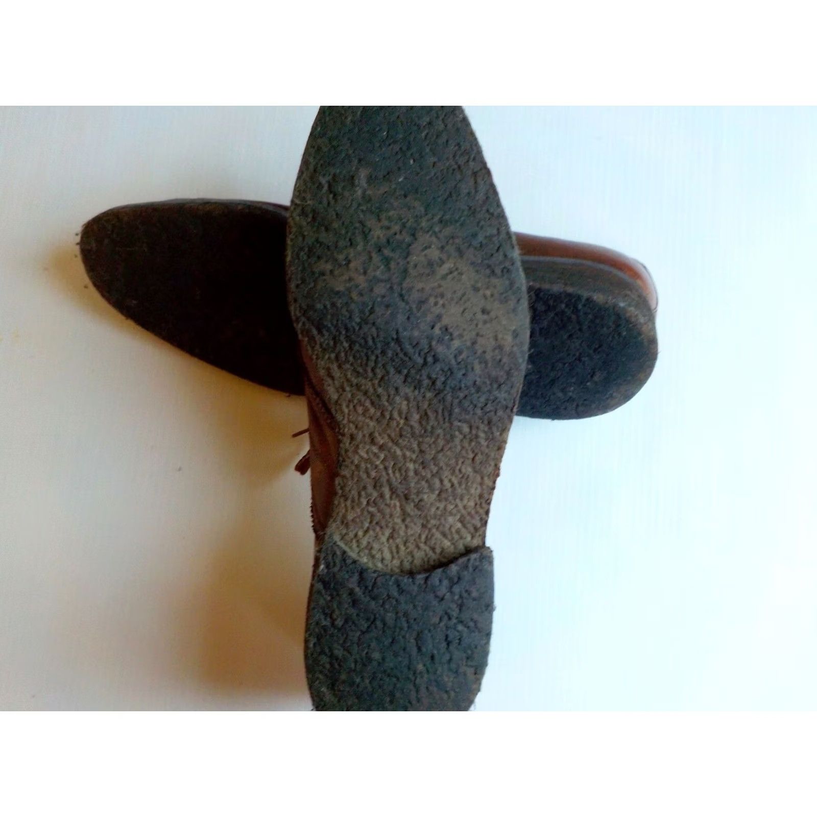 Salvatore Ferragamo VINTAGE Salvatore Ferragamo Pebble Grained Lace Ups Brown Dress Shoes 13 Leather Gum Soles Men Mens Shoes Size US 13 / EU 46 - 5 Thumbnail