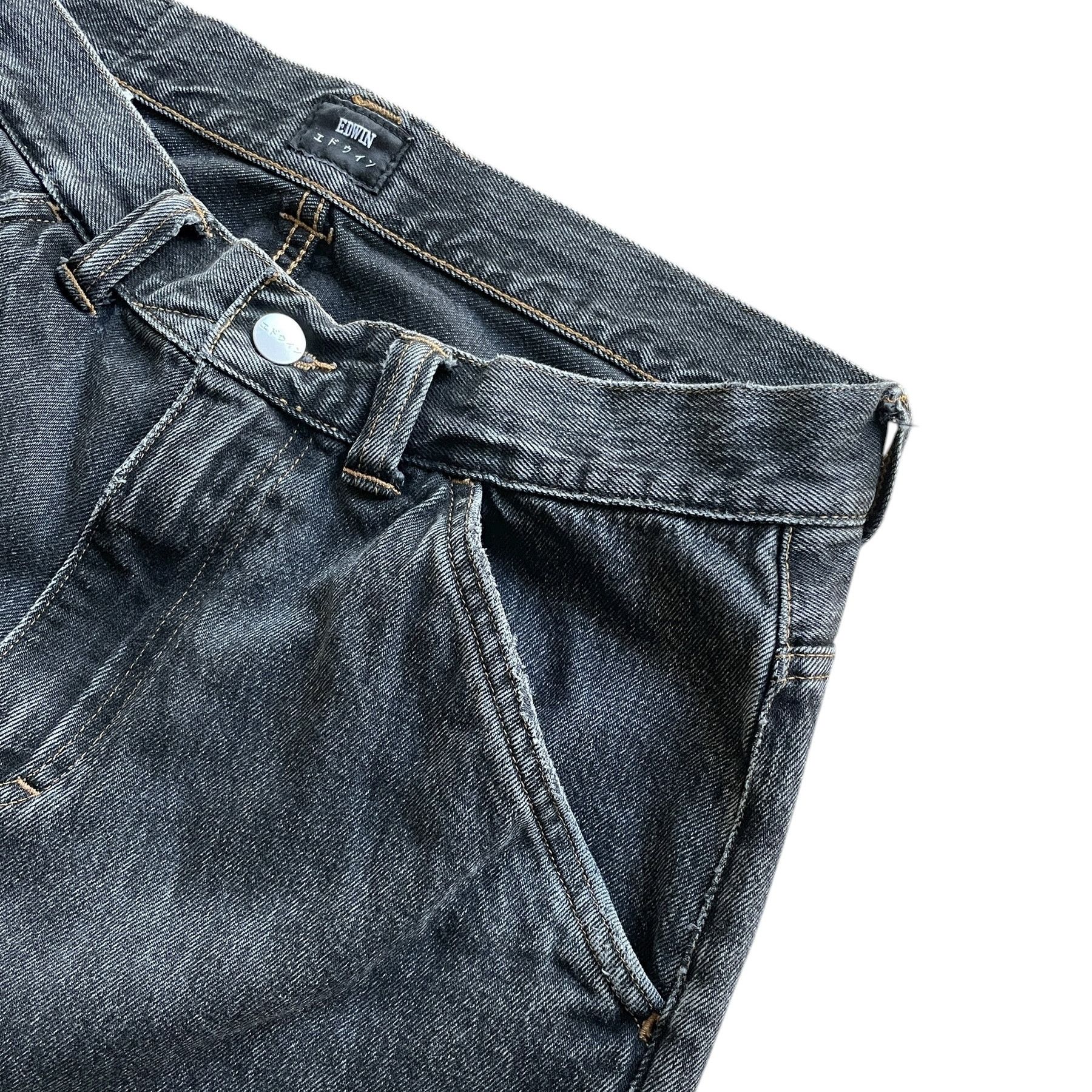Edwin Straight leg Japanese brand washed denim jeans. Size US 30 / EU 46 - 5 Thumbnail