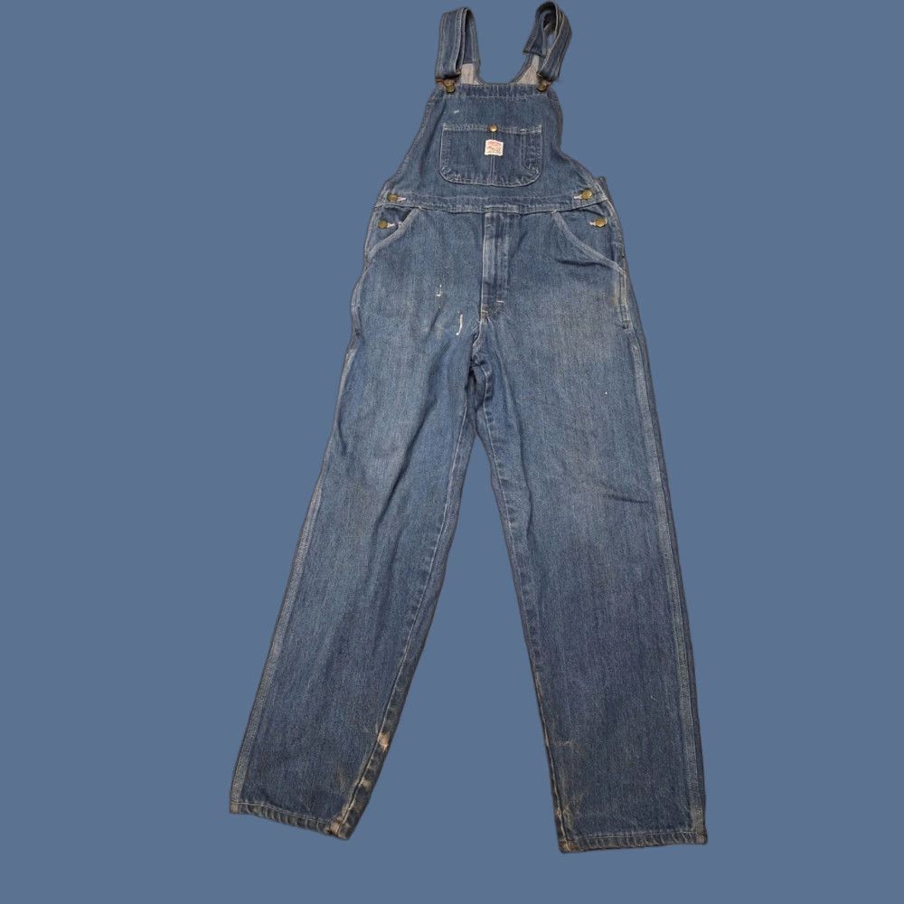 Vintage VINTAGE Pointer Brand Overalls Bibs Denim 32X30 Blue USA 90s Grunge Workwear Mens Size US 32 / EU 48 - 1 Thumbnail