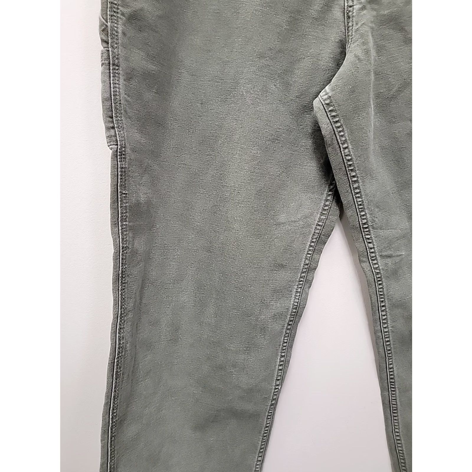 Abercrombie & Fitch VINTAGE Abercrombie & Fitch Jeans Men 34R Gray Denim Straight 33 Inseam 35x33 Distressed Used Size US 34 / EU 50 - 3 Thumbnail