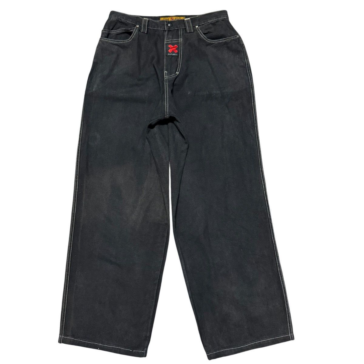 Quiksilver Vintage Quiksilver Denim Baggy Skater Pants Size US 31 - 2 Thumbnail