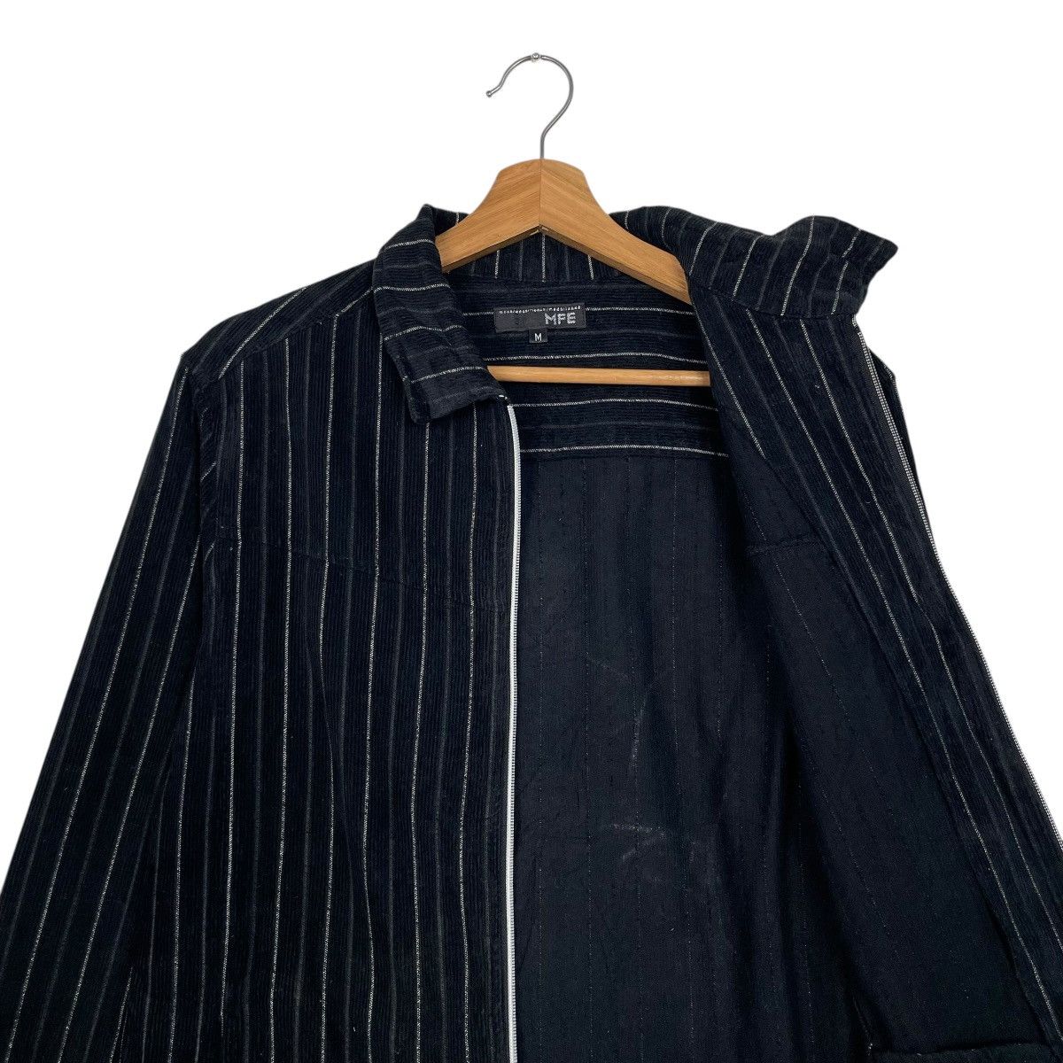 Japanese Brand Japanese Brand MFE Stripe Zipper Jacket Size US M / EU 48-50 / 2 - 10 Thumbnail