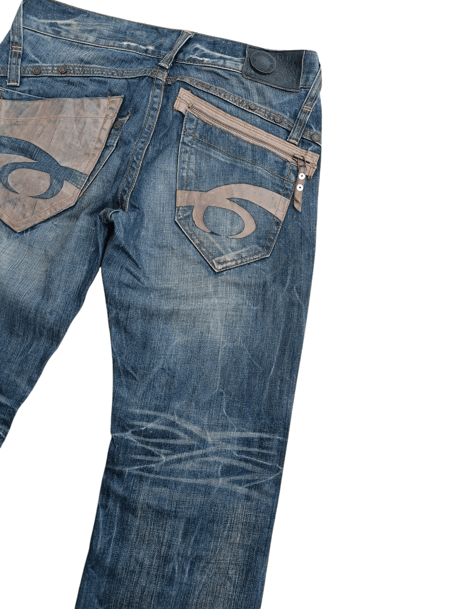 Chip & Pepper × Japanese Brand 🔥FYEE🔥Vintage Red Pepper Distressed Whiskers Denim Size US 32 / EU 48 - 3 Thumbnail