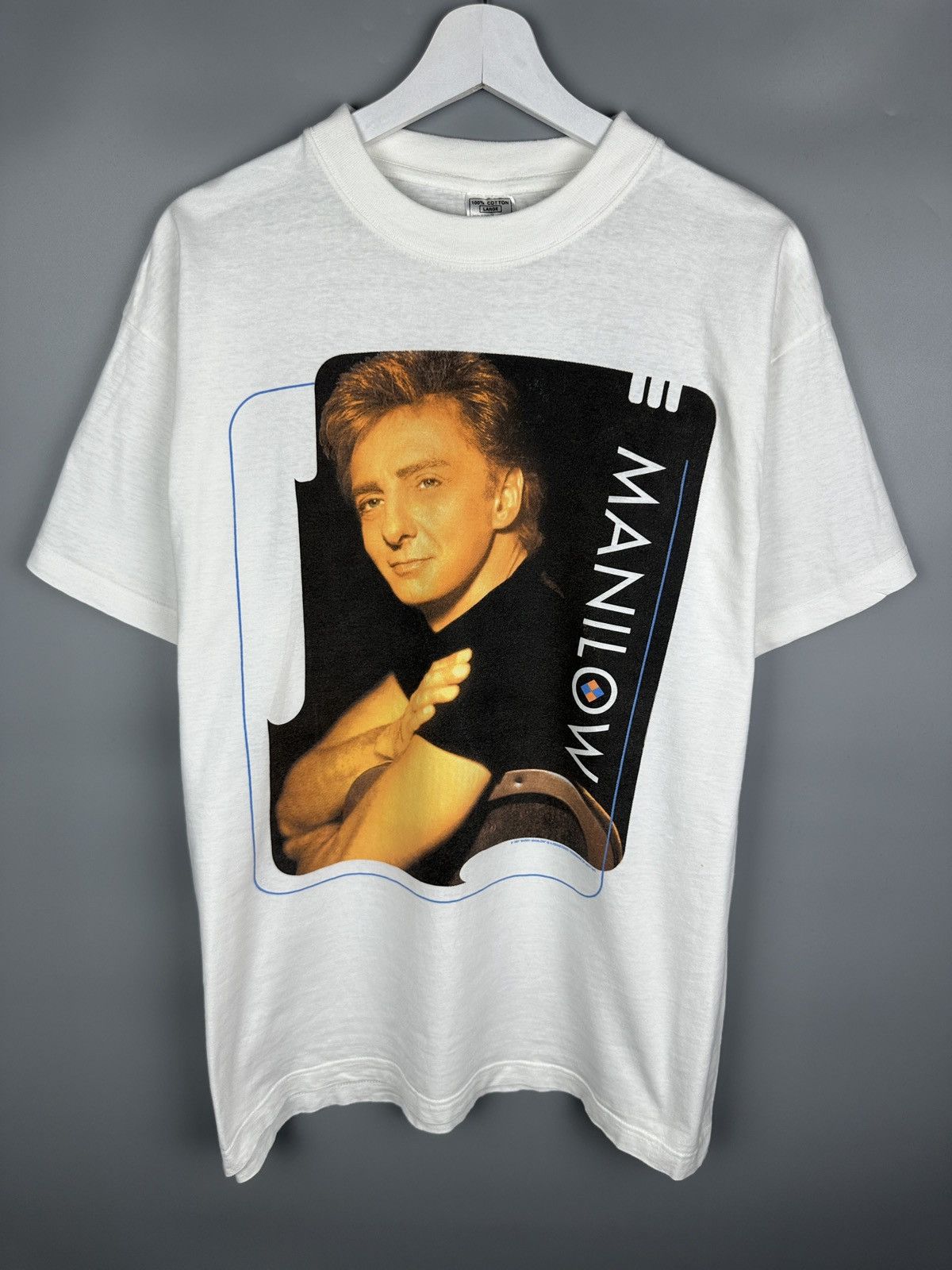 Band Tees 1997 Vintage Barry Manilow World Tour T Shirt Rock Metal 90s Size US L / EU 52-54 / 3 - 1 Thumbnail