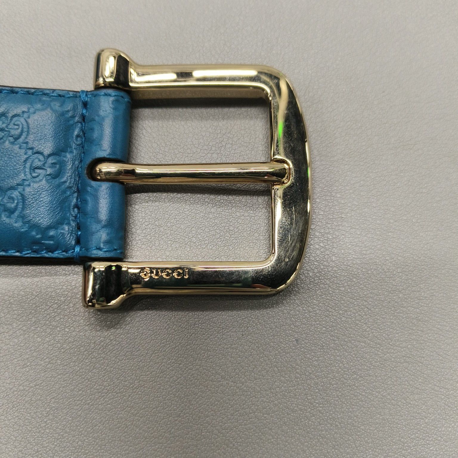 Gucci Gucci Fashion Buckle Belt in Blue-2506 Size ONE SIZE - 9 Thumbnail
