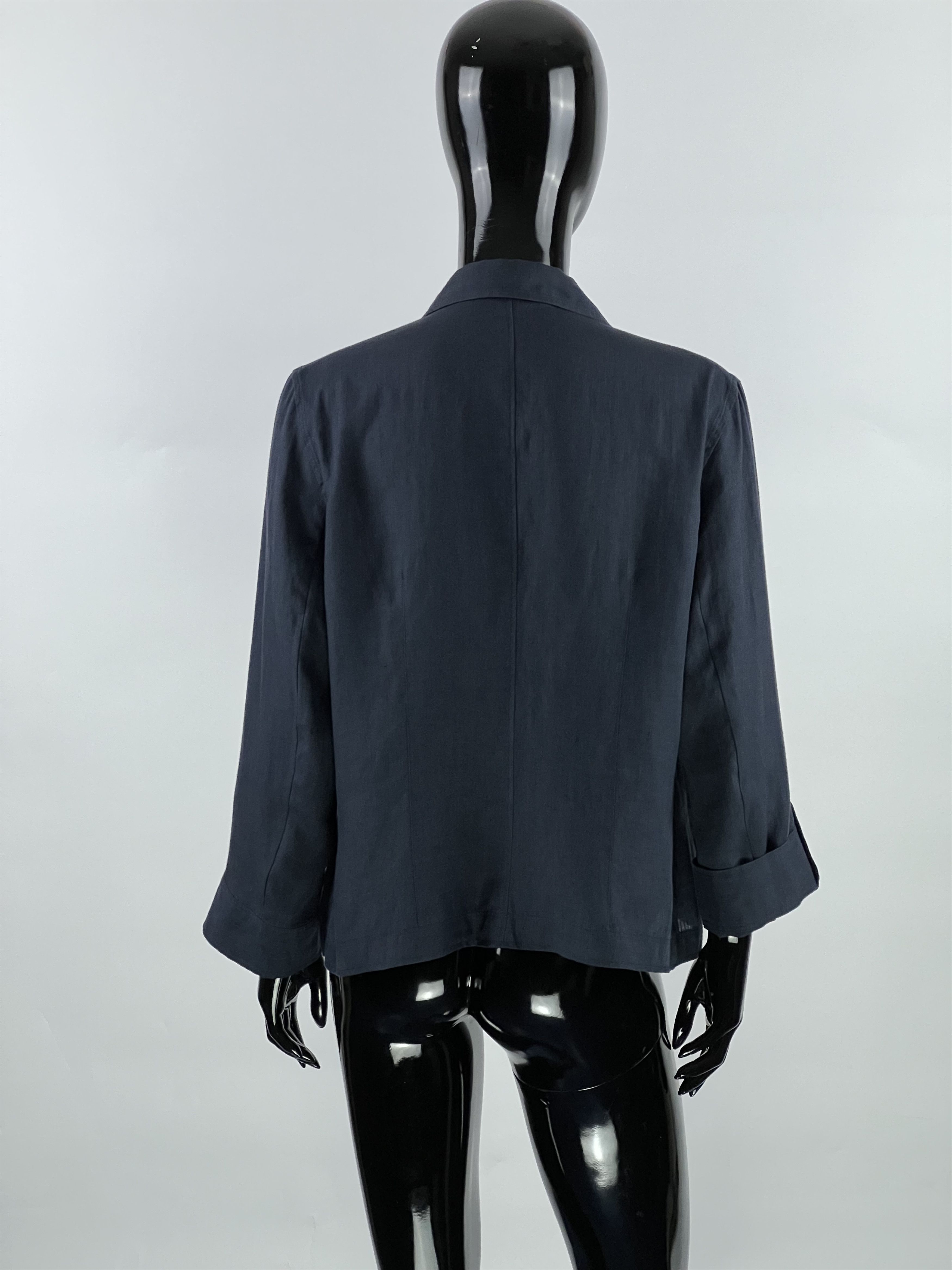 Gerard Darel Gerard Darel Navy Blue Wool Blazer Jacket Size 46 Size L / US 10 / IT 46 - 3 Thumbnail