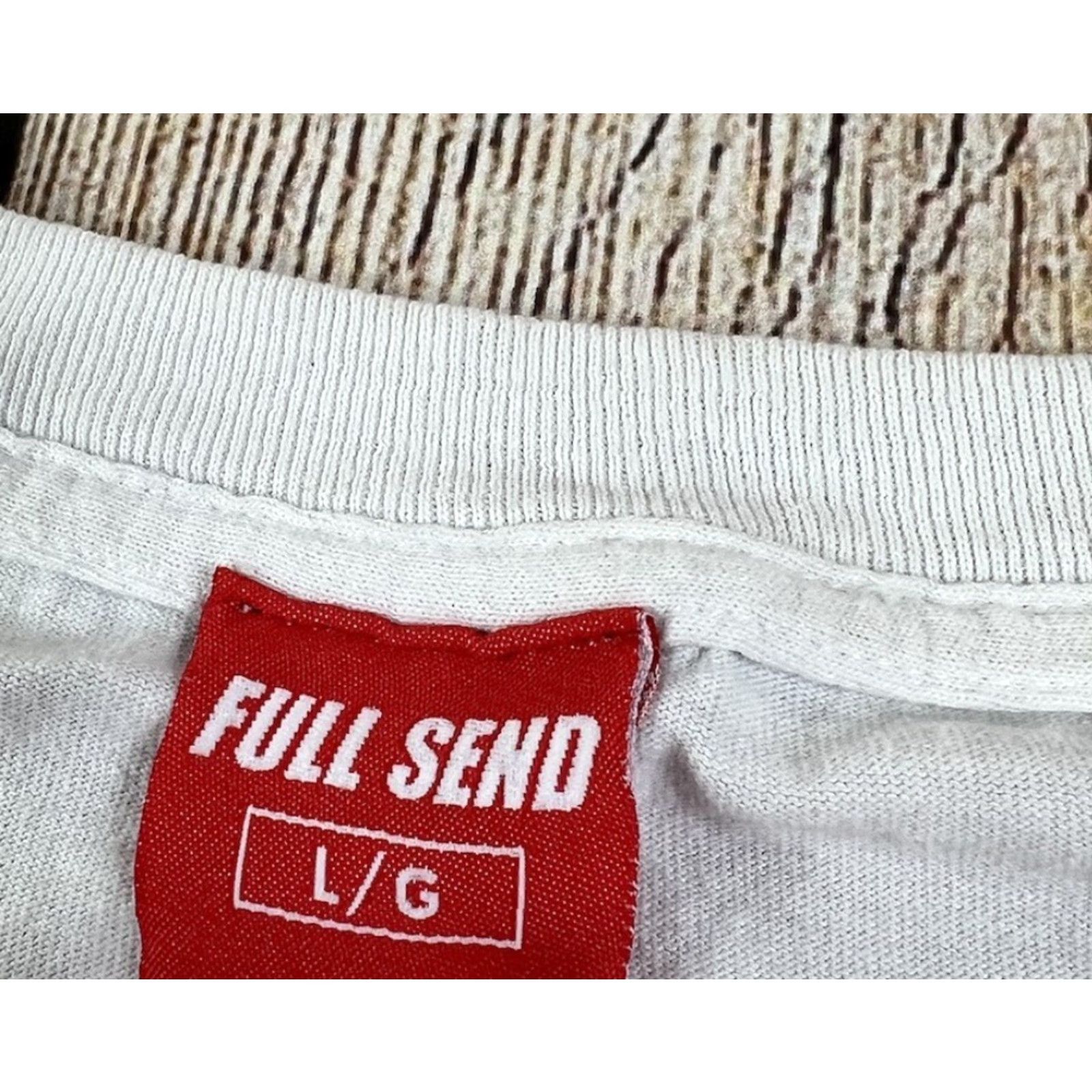 Vintage Full Send Rona Szn Jaws Nelk Boys White T Shirt Size Large Size US M / EU 48-50 / 2 - 5 Thumbnail