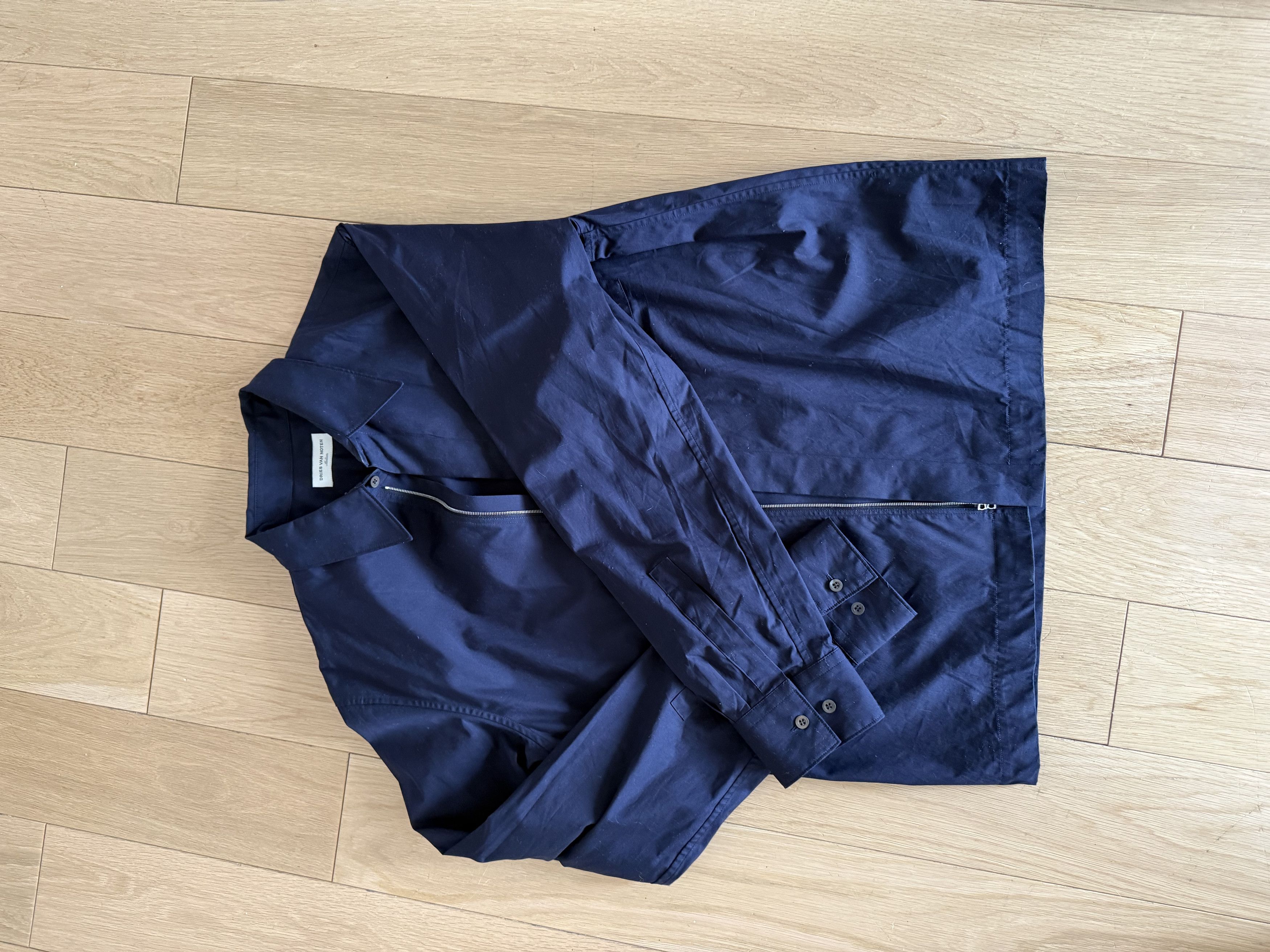 Dries Van Noten Dries Van Noten Cotton Zip Dress Shirt Size US M / EU 48-50 / 2 - 2 Thumbnail