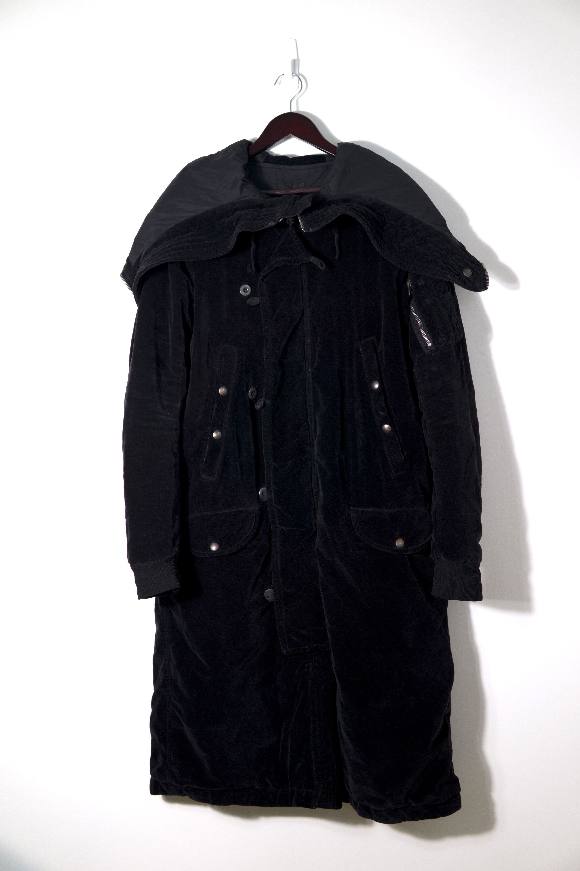 Rick Owens FW07 Crushed Velvet Exploder Parka Size US S / EU 44-46 / 1 - 3 Thumbnail