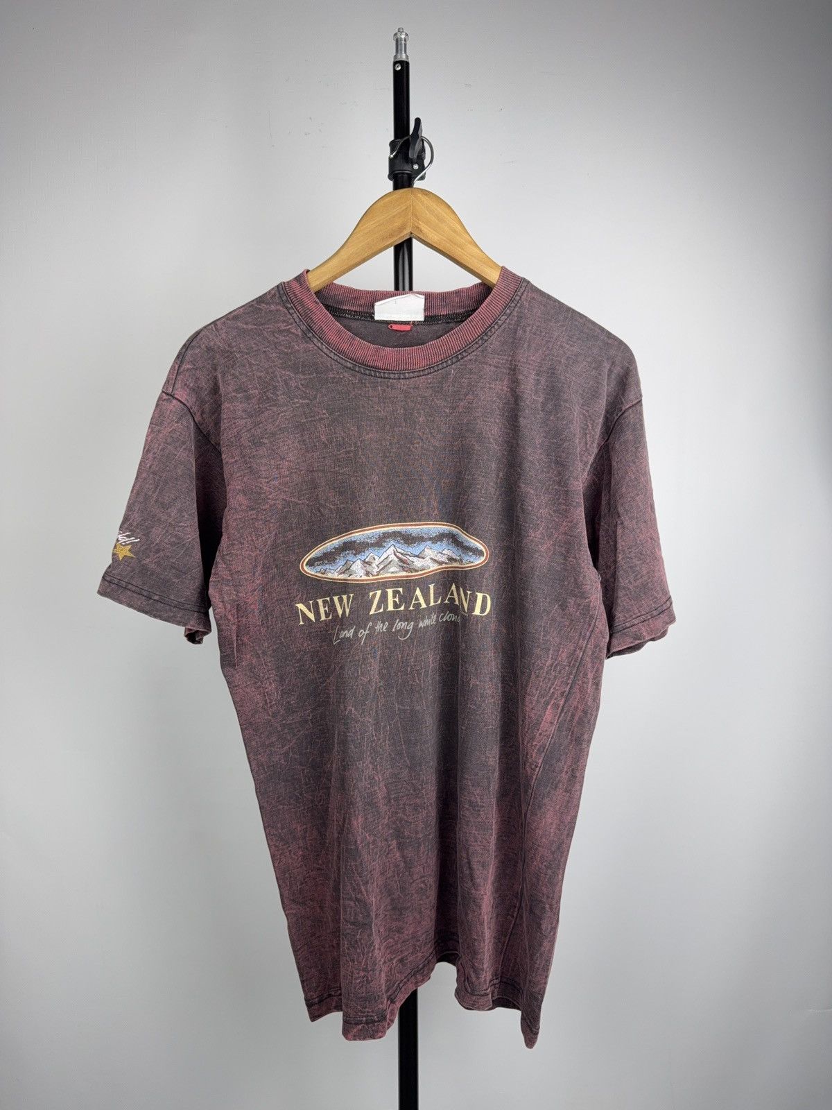Vintage Vintage 90s New Zealand Souvenir Graphic T-Shirt Acid Wash Size US S / EU 44-46 / 1 - 1 Thumbnail