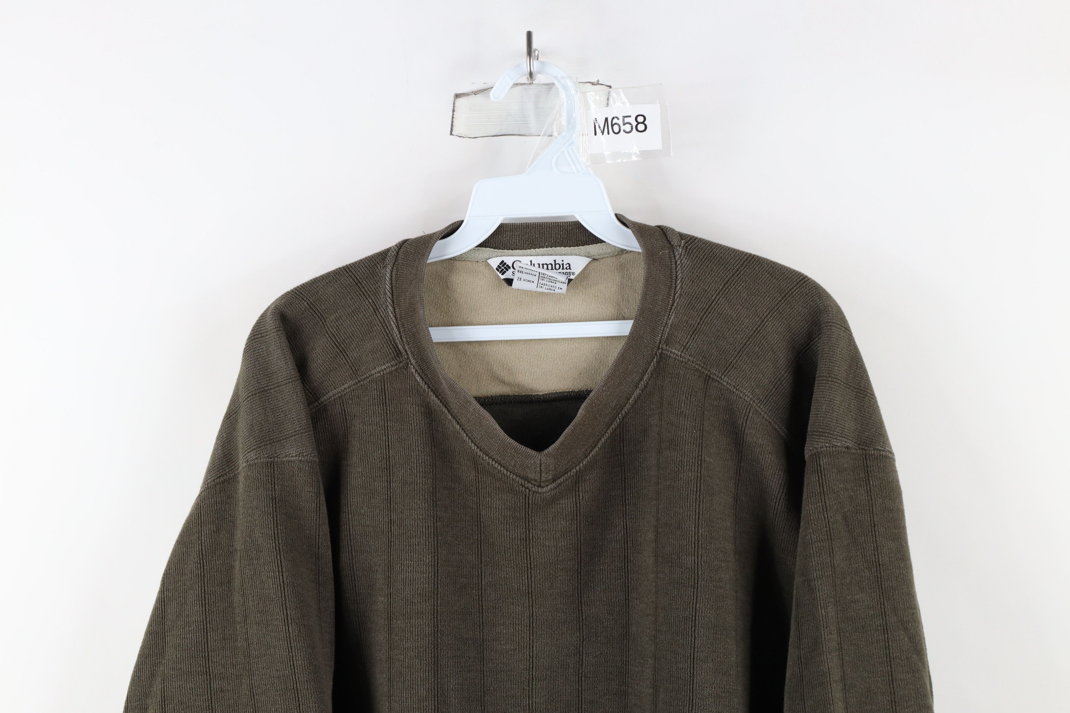 Columbia Vintage 90s Columbia Heavyweight Cotton Ribbed Knit Sweater Size US XXL / EU 58 / 5 - 2 Thumbnail